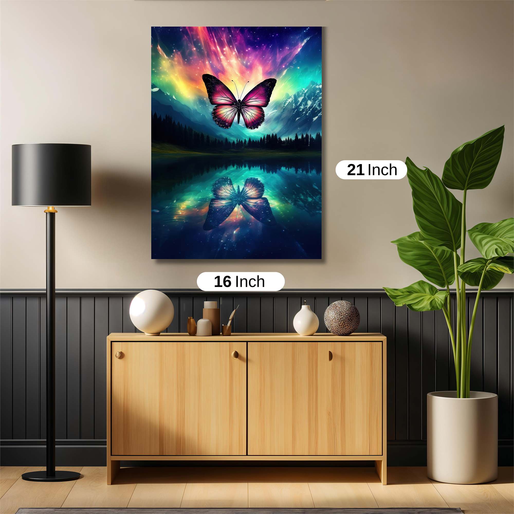 Aurora Butterfly Safe Wall Magnetic / M