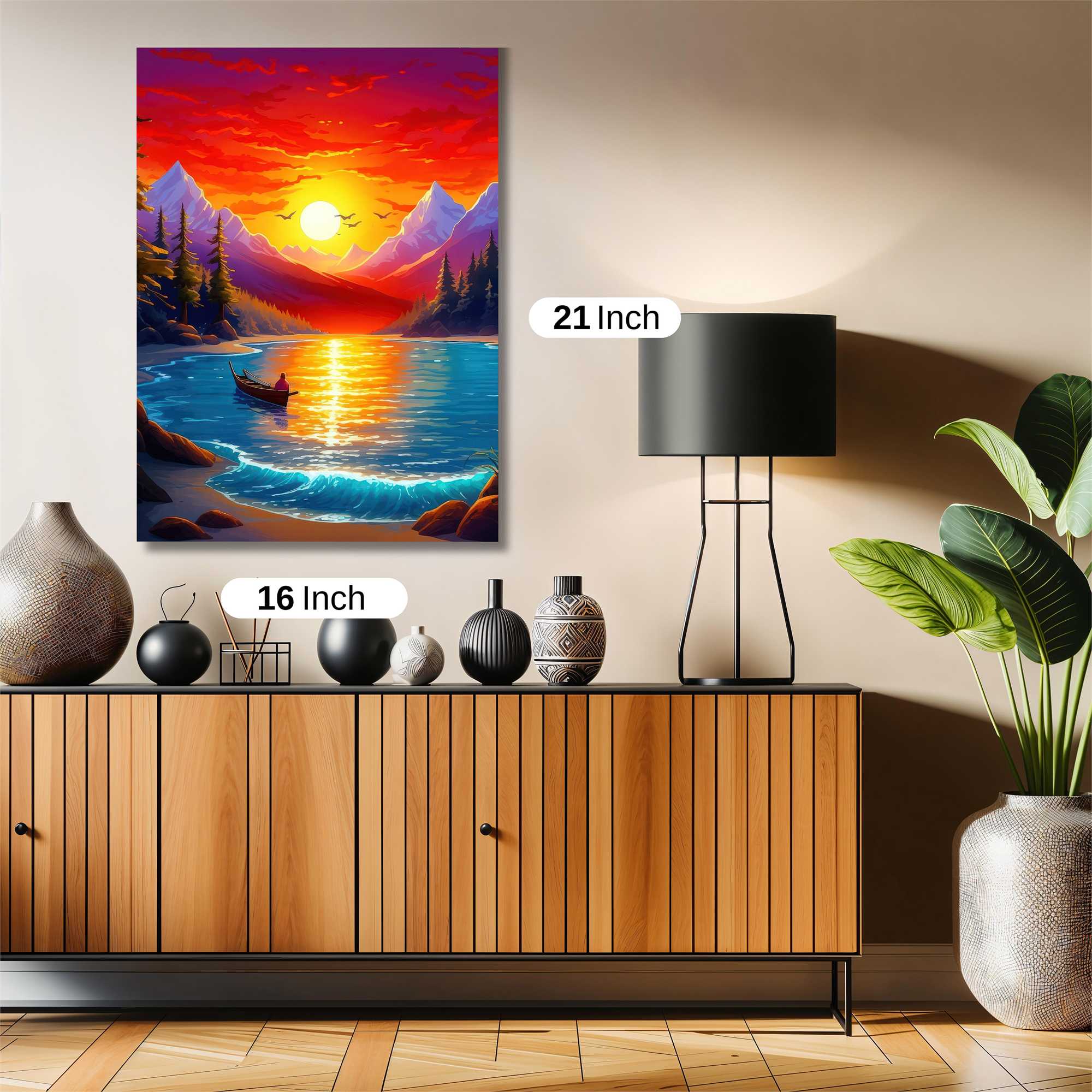 Sunset Serenity Safe Wall Magnetic / M