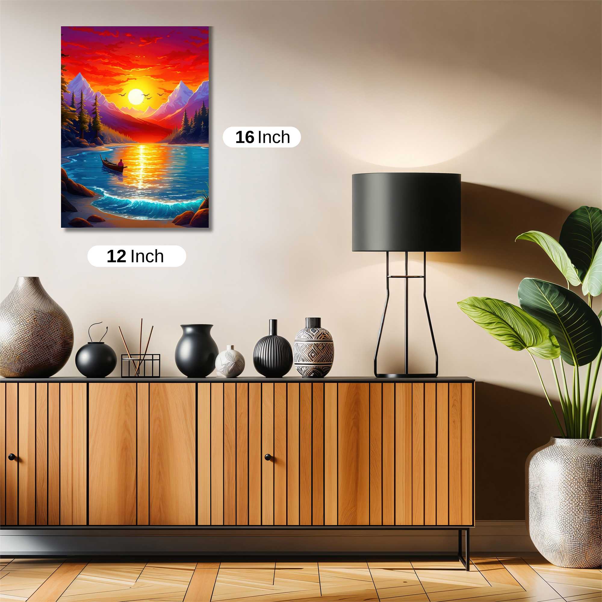Sunset Serenity Safe Wall Magnetic / M