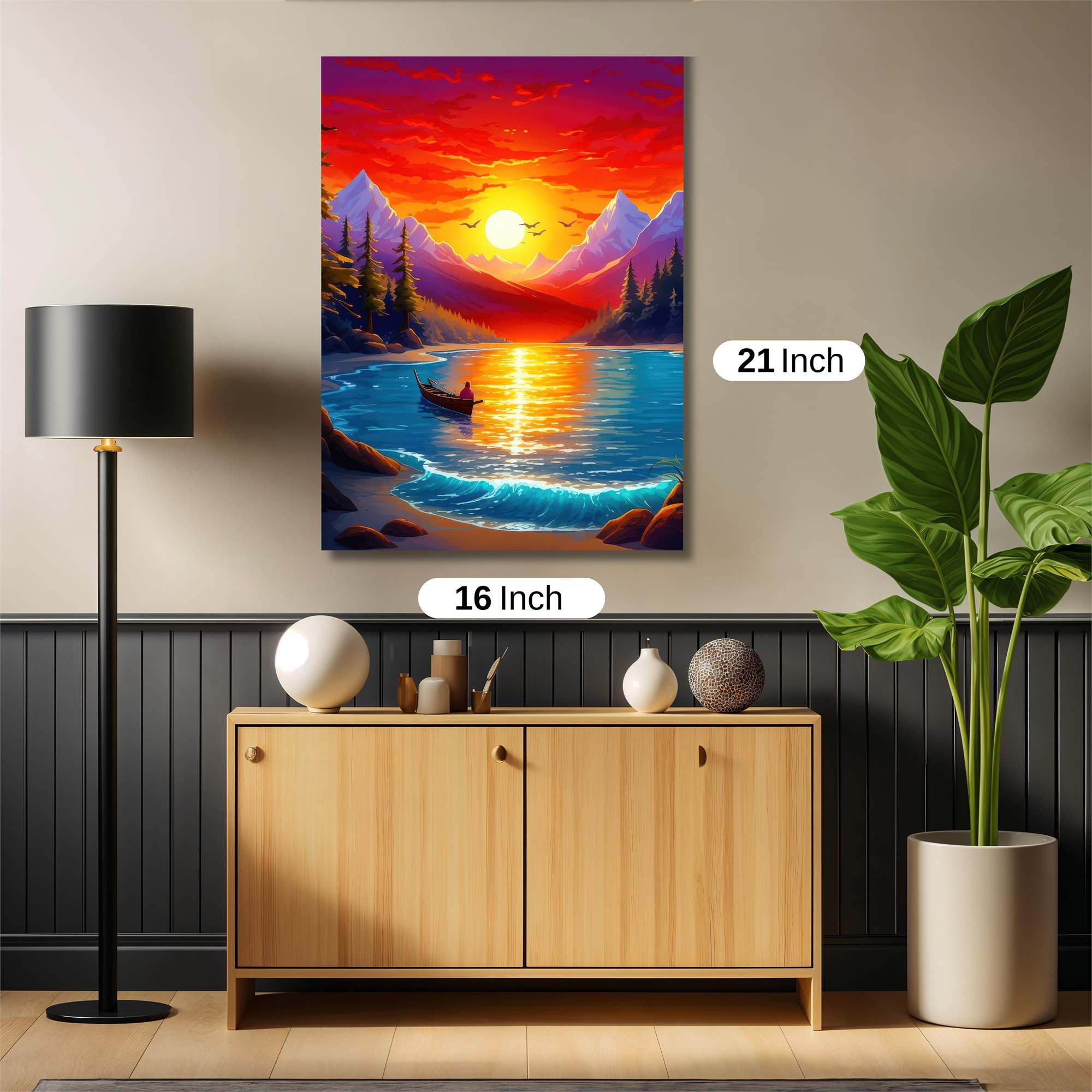 Sunset Serenity Safe Wall Magnetic / M