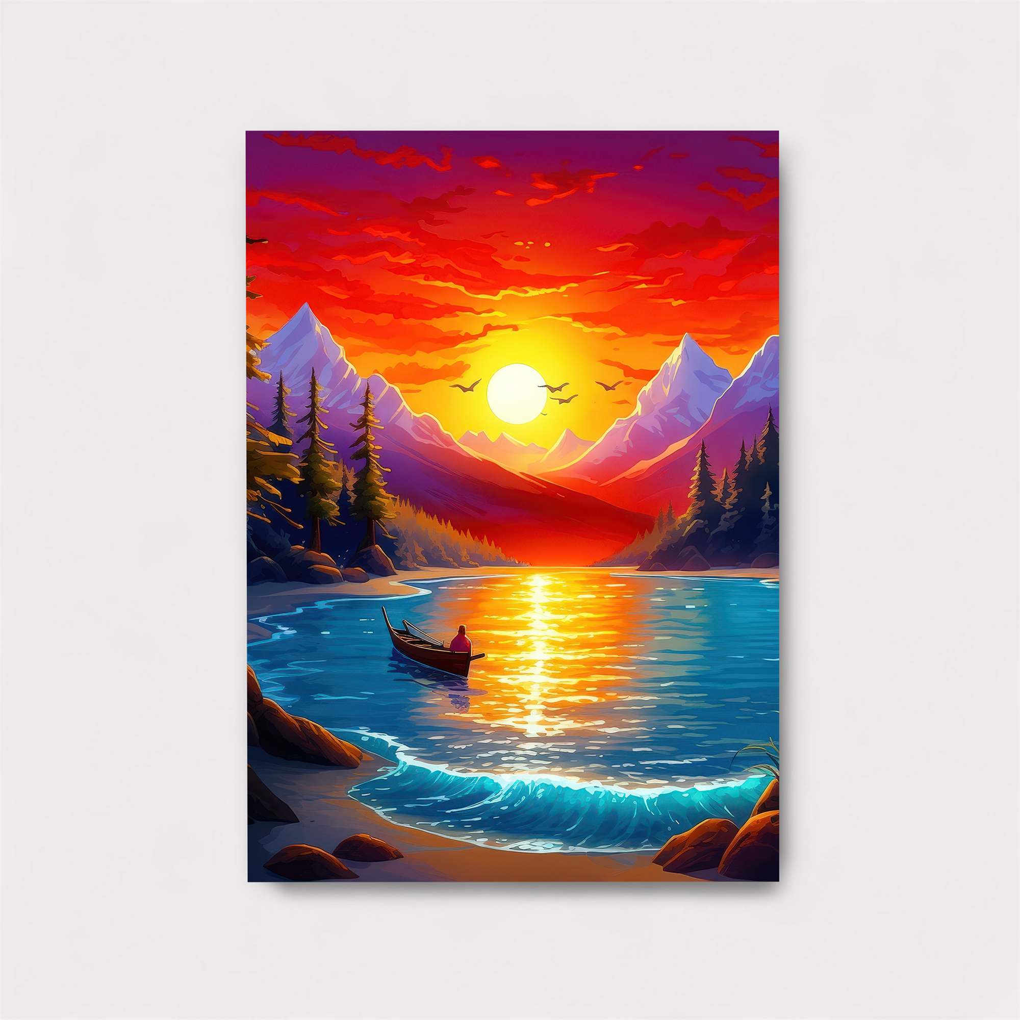 Sunset Serenity Safe Wall Magnetic / M