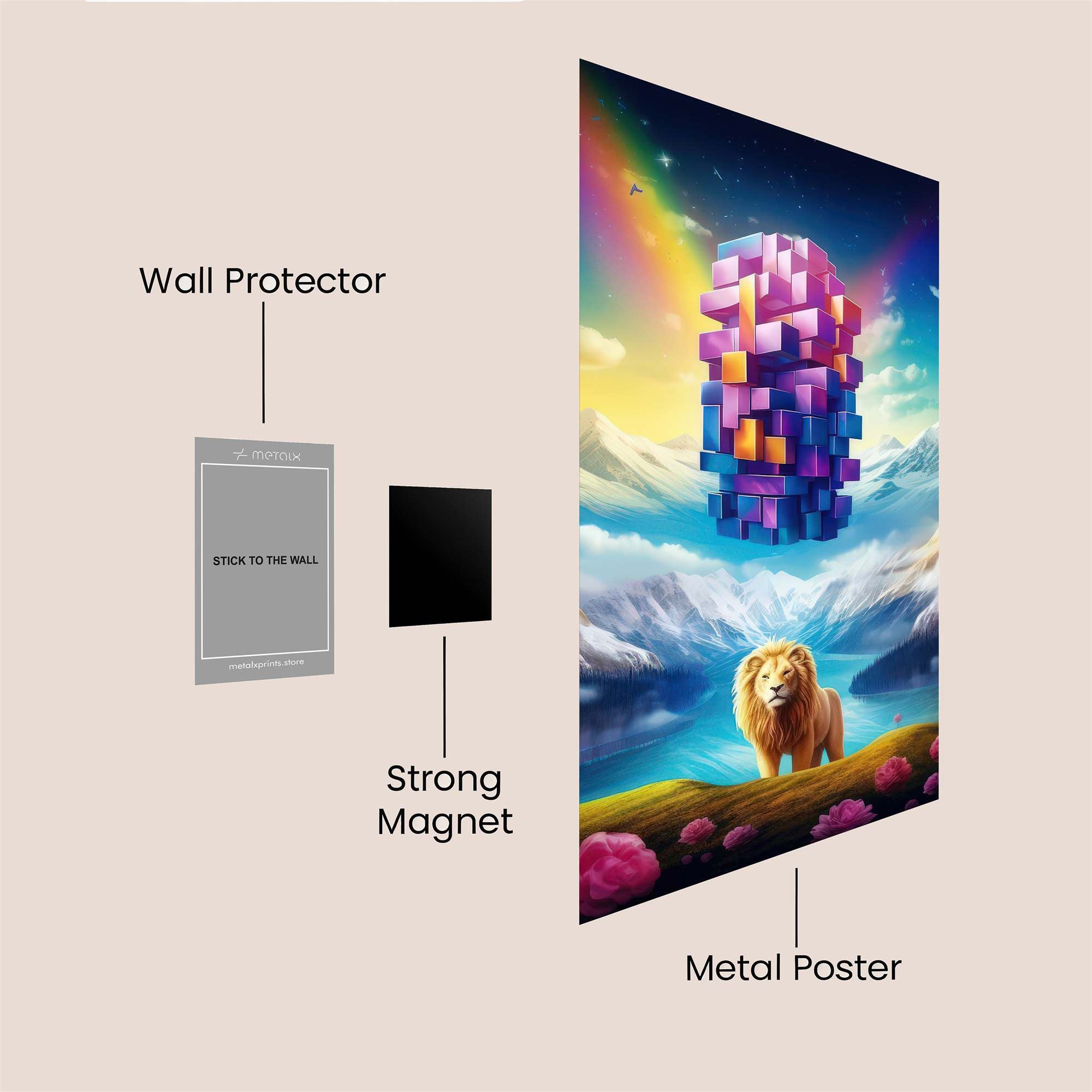 Lion Serenity Safe Wall Magnetic / M