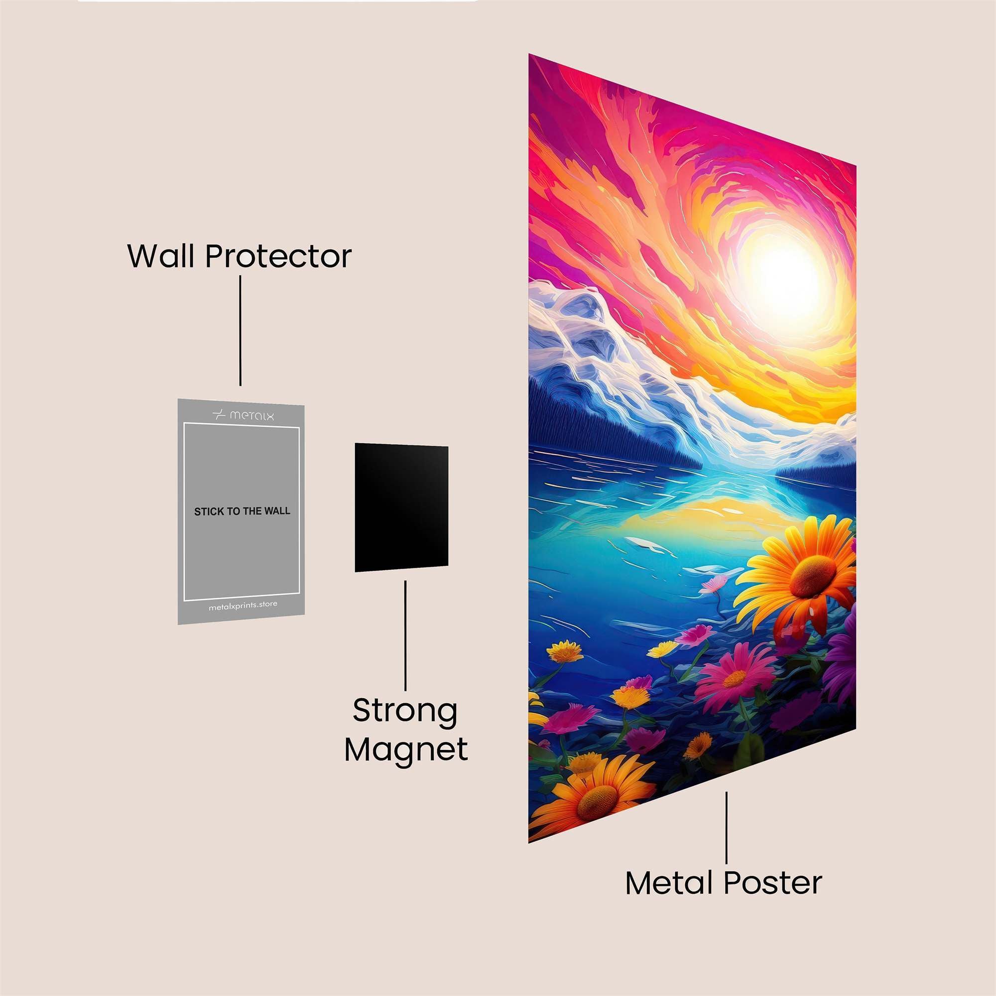 Sunrise Euphoria Safe Wall Magnetic / M