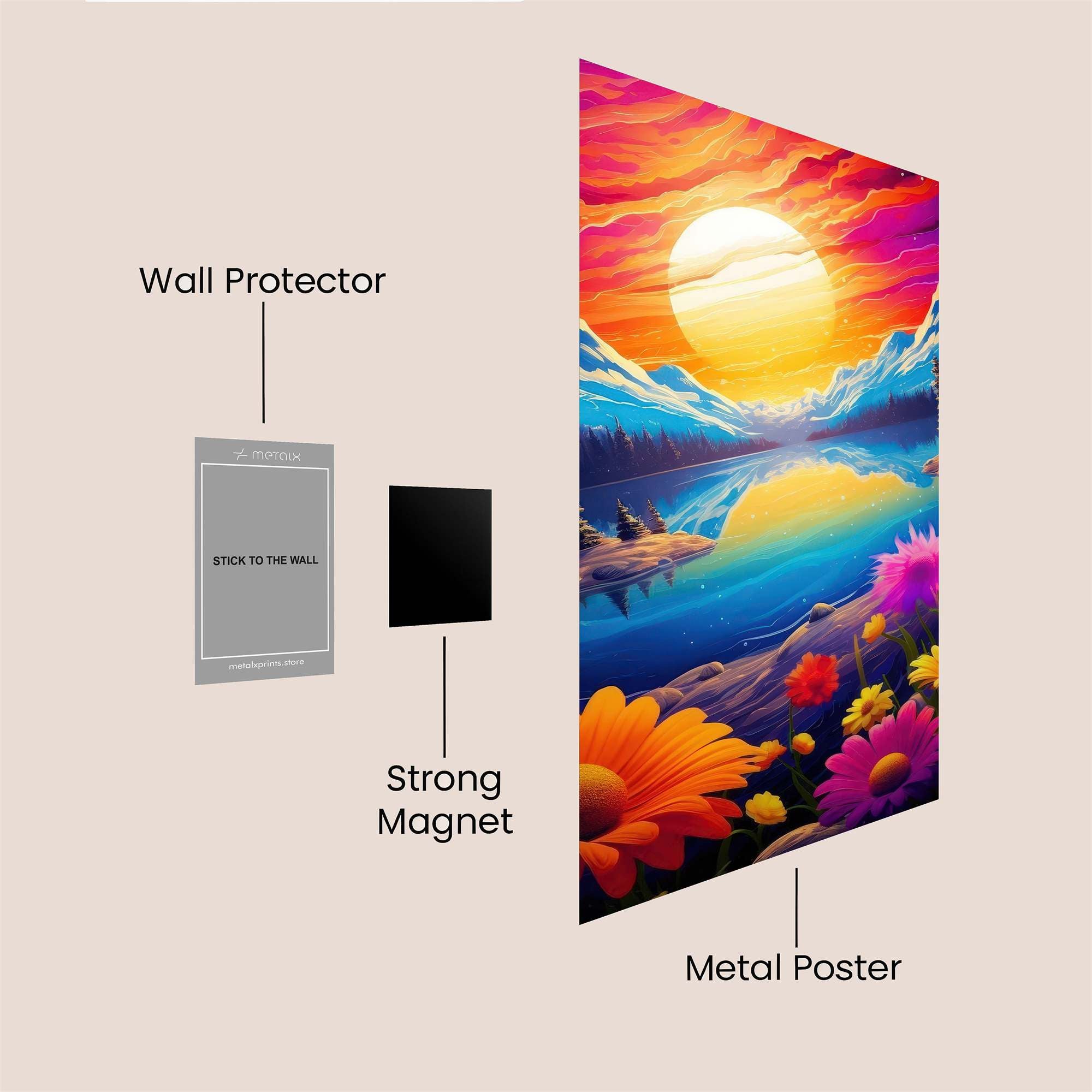 Sunrise Serenity Safe Wall Magnetic / M