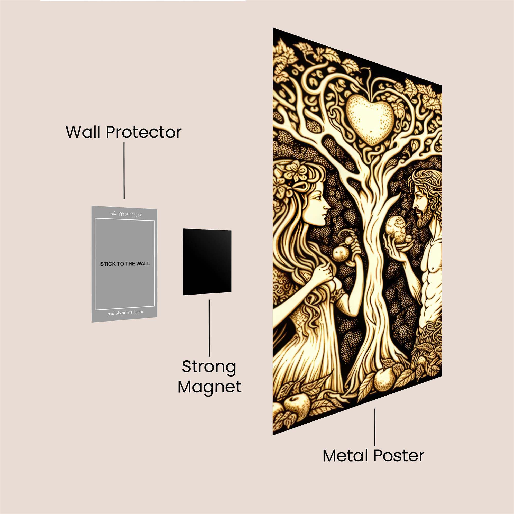 Adam'sYearning Safe Wall Magnetic / M