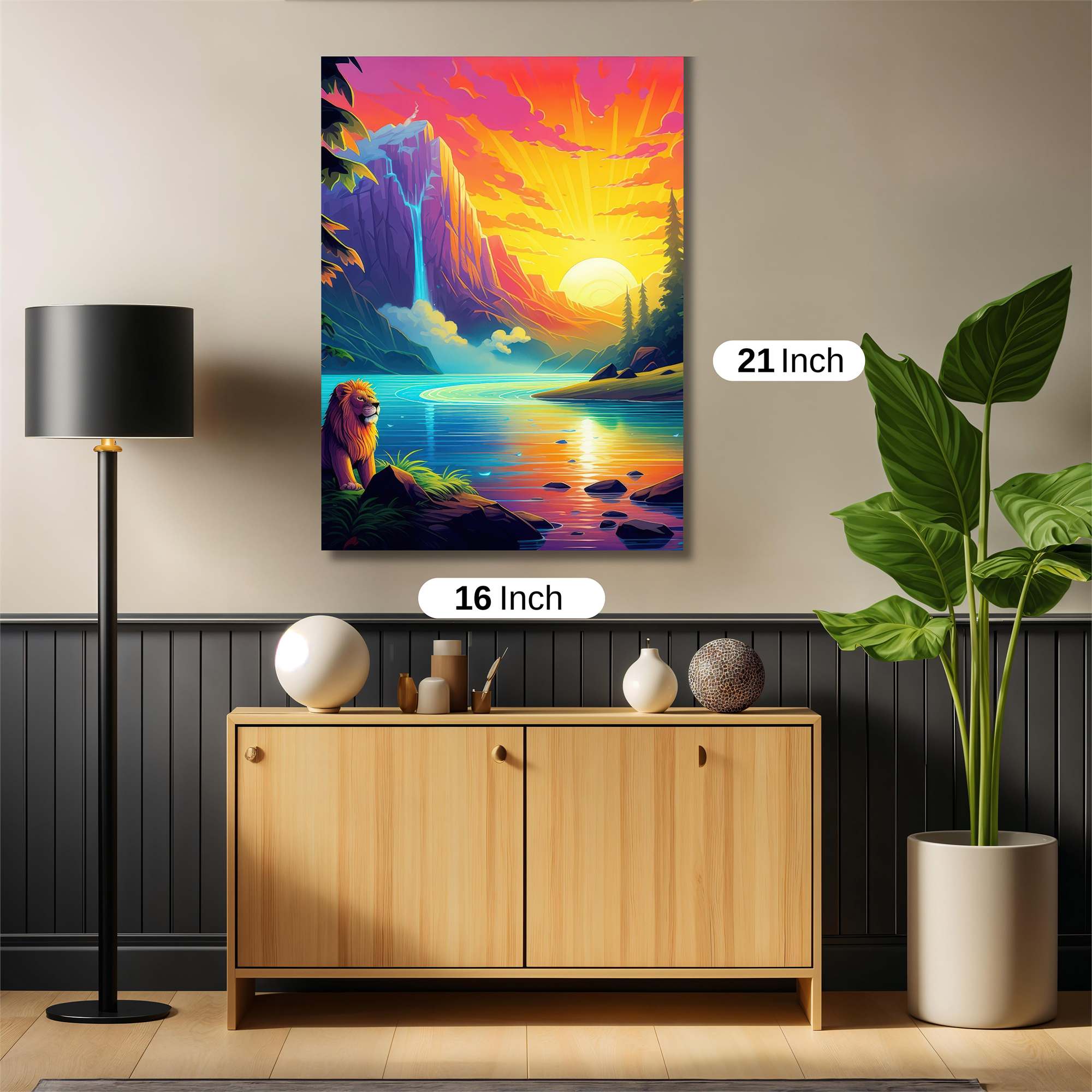 Lion Serenity Safe Wall Magnetic / M