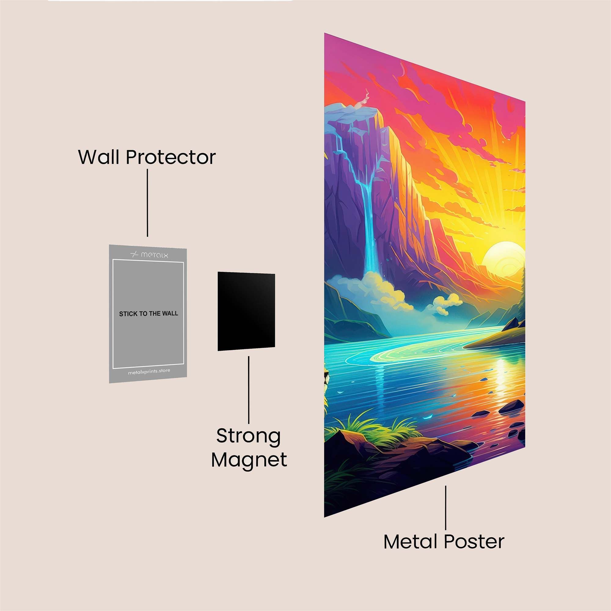 Lion Serenity Safe Wall Magnetic / M