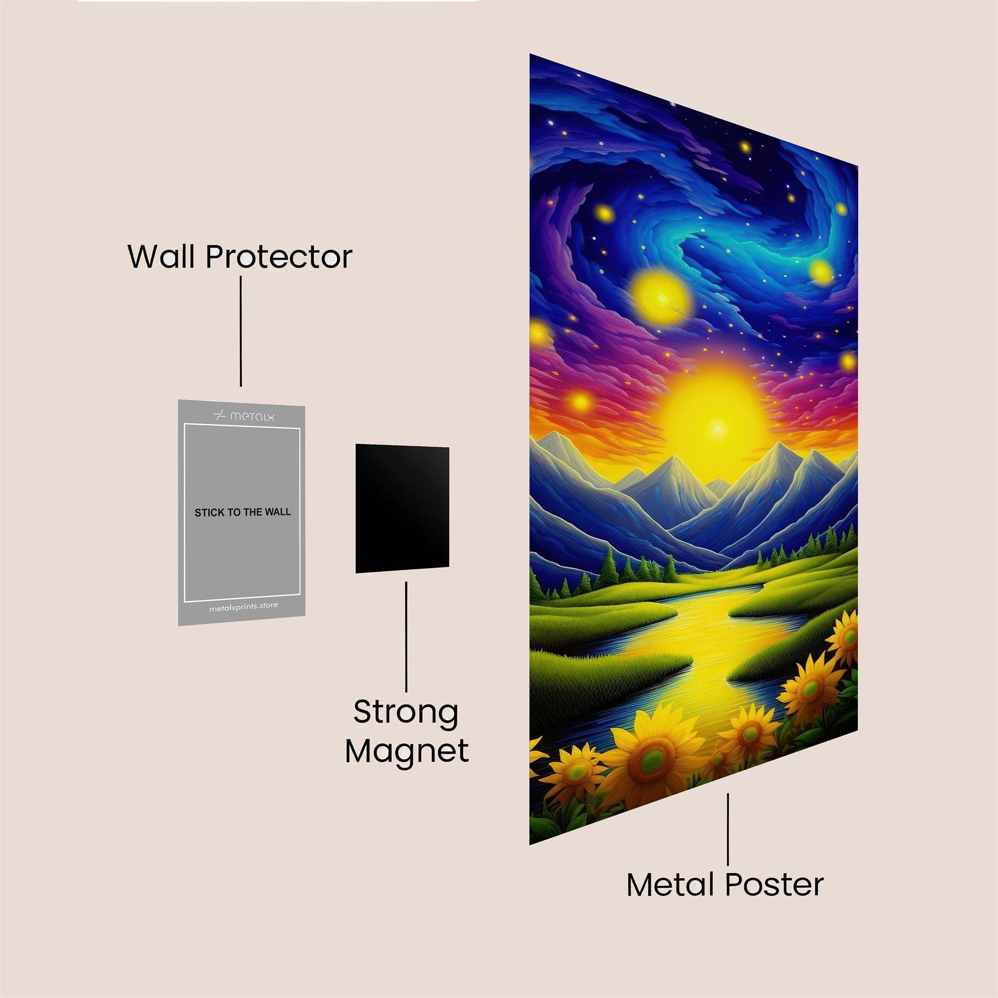 Cosmic Serenity Safe Wall Magnetic / M