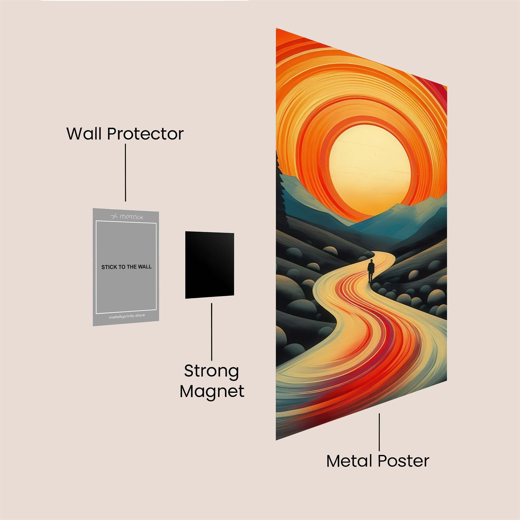 Sunrise Serenity Safe Wall Magnetic / M