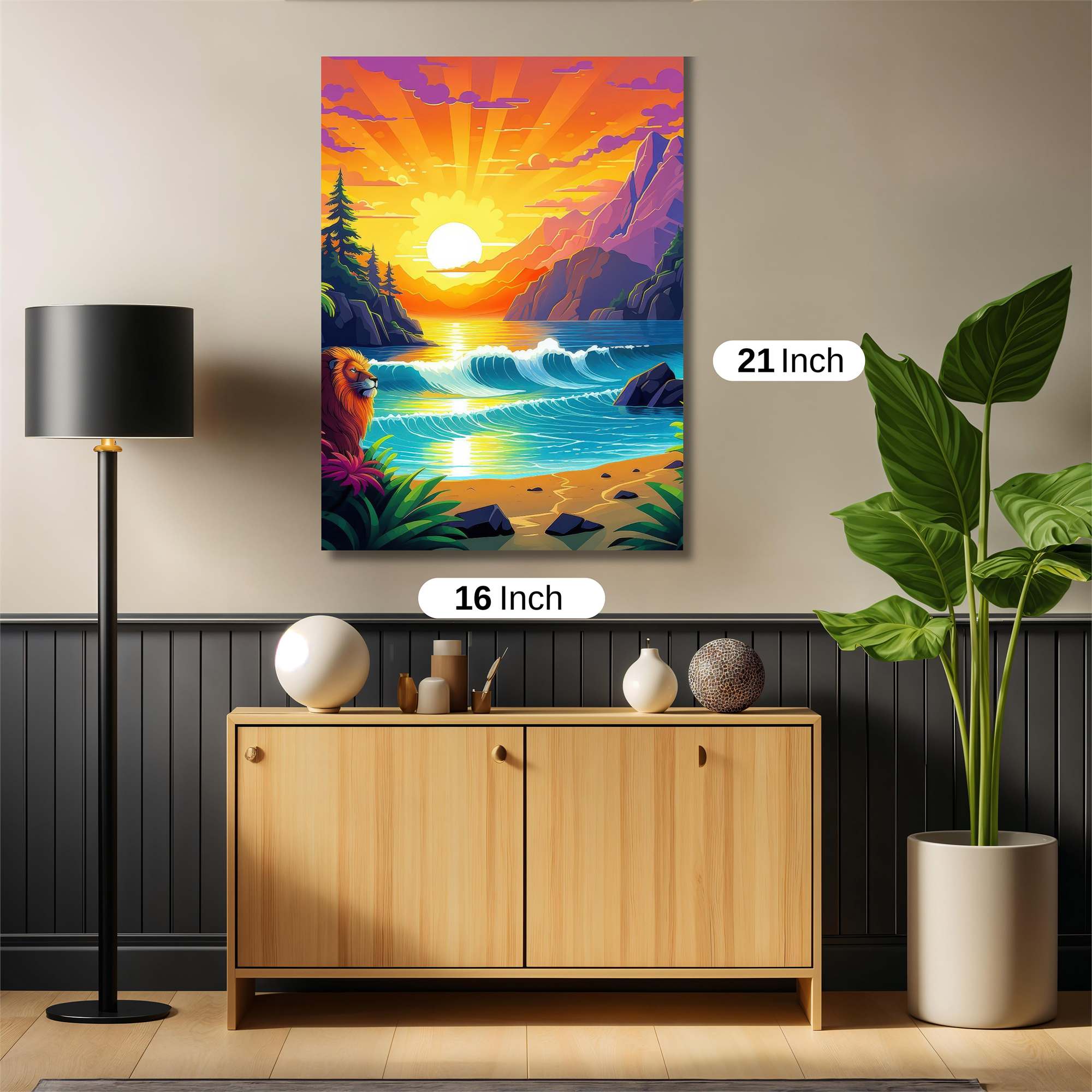 Lion Serenity Safe Wall Magnetic / M