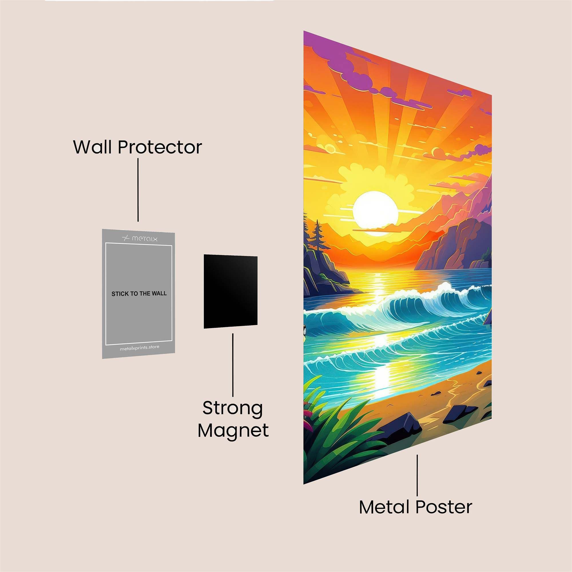 Lion Serenity Safe Wall Magnetic / M