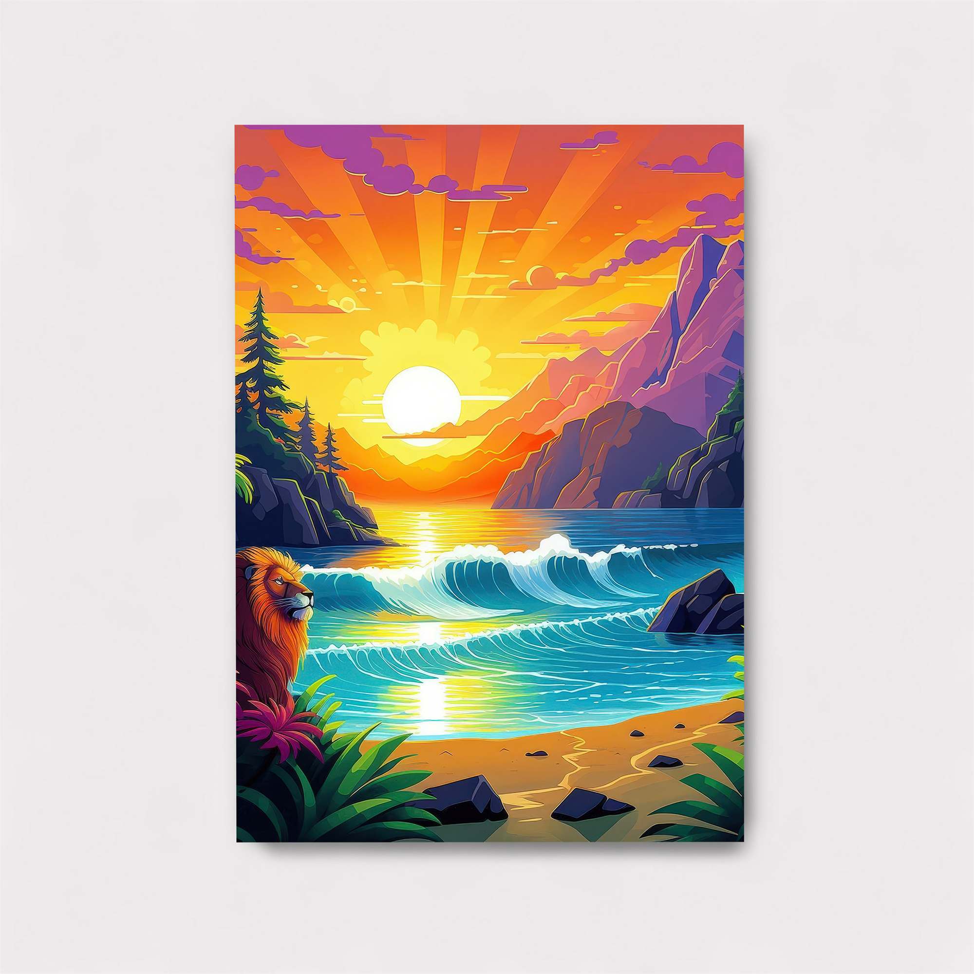 Lion Serenity Safe Wall Magnetic / M