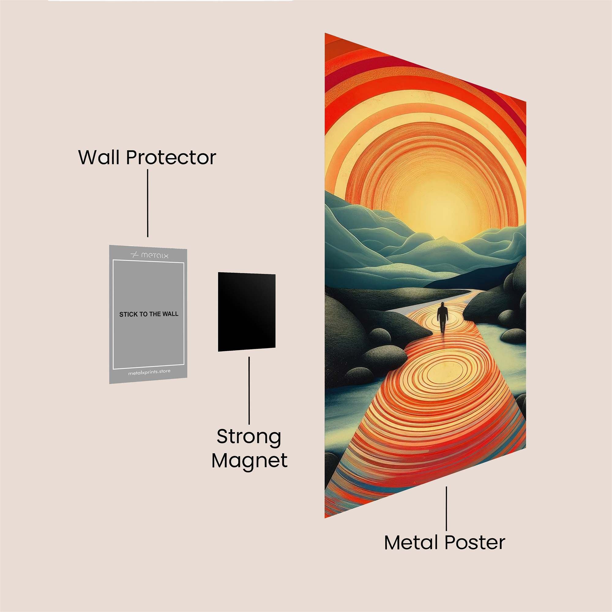 Sunrise Journey Safe Wall Magnetic / M