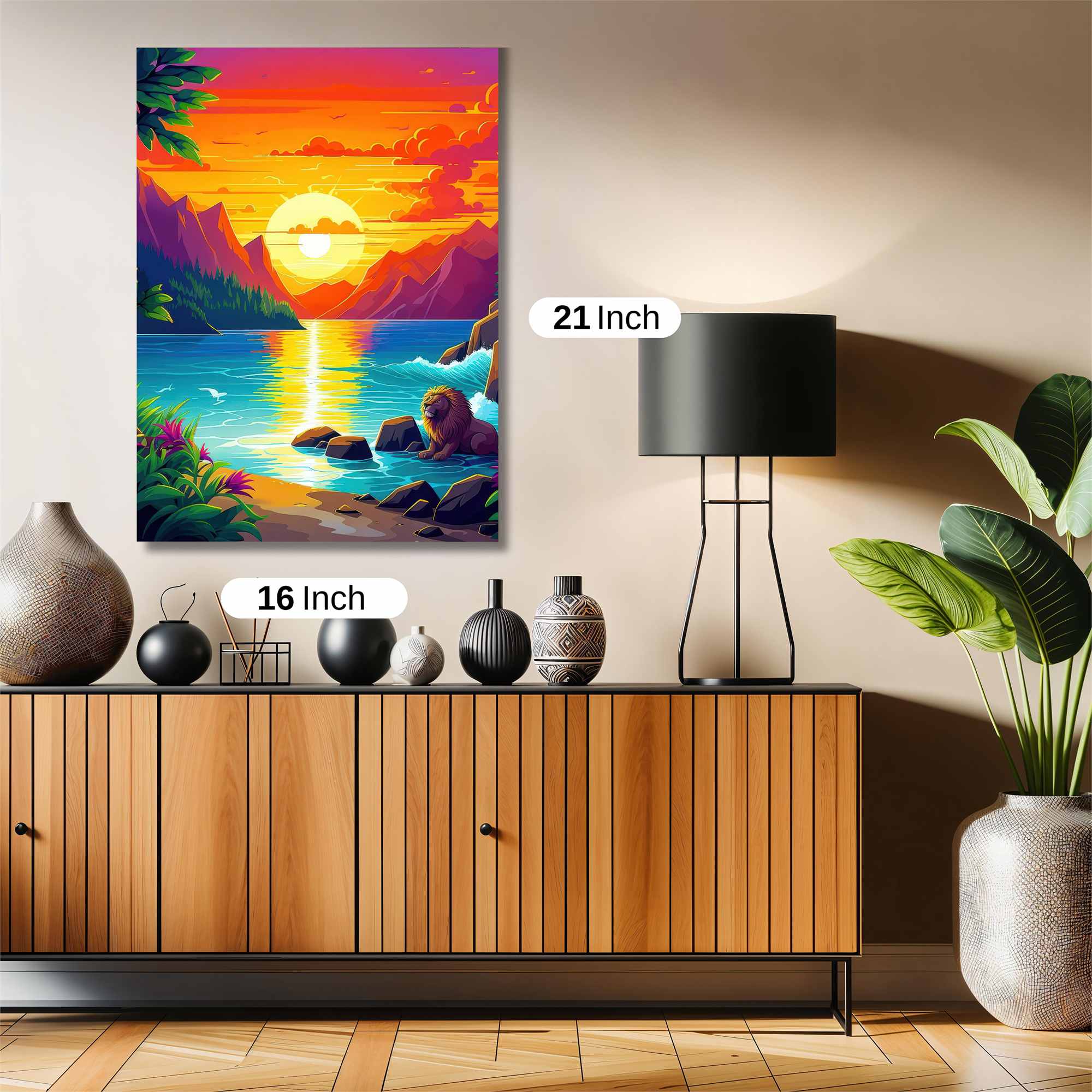 Lion Serenity Safe Wall Magnetic / M