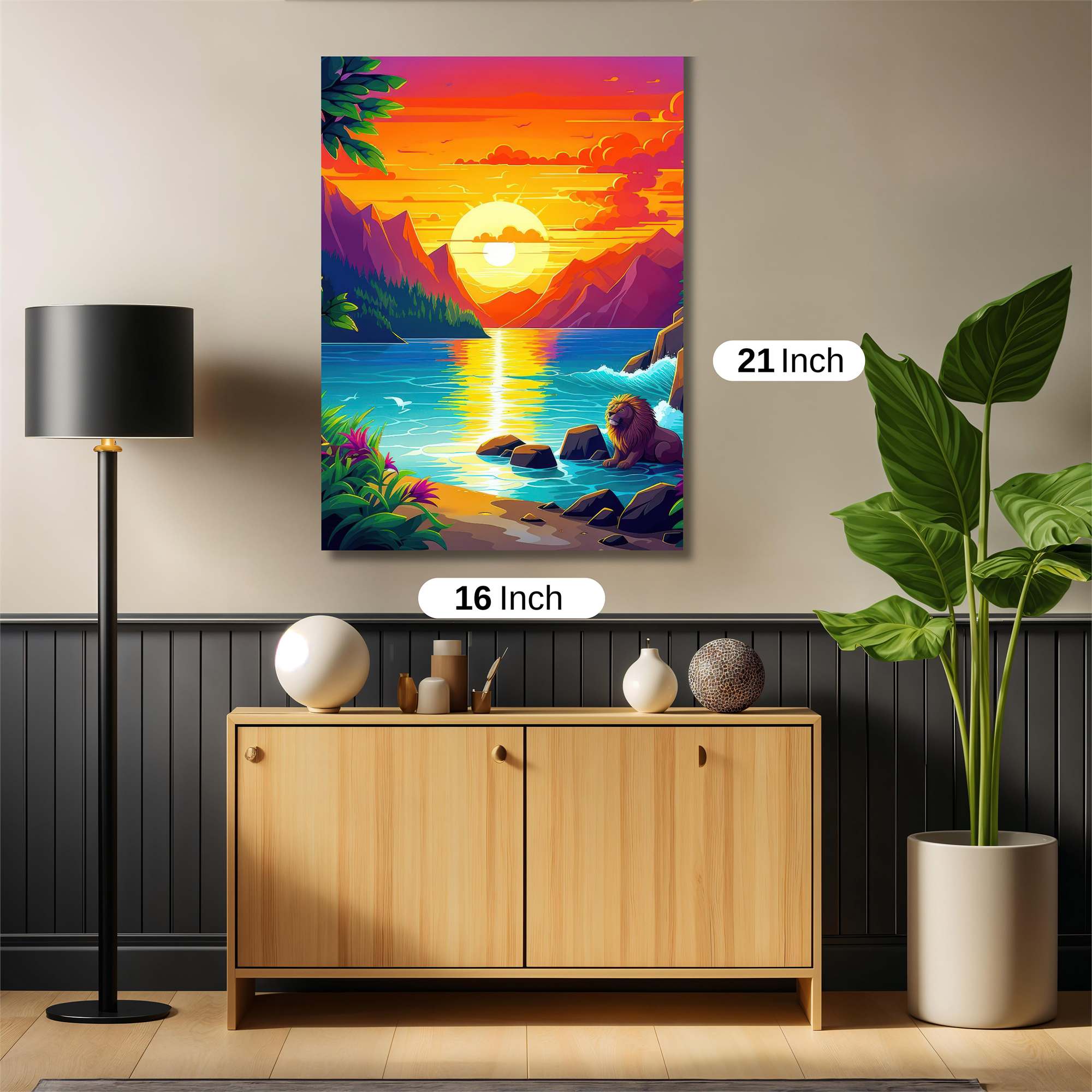 Lion Serenity Safe Wall Magnetic / M