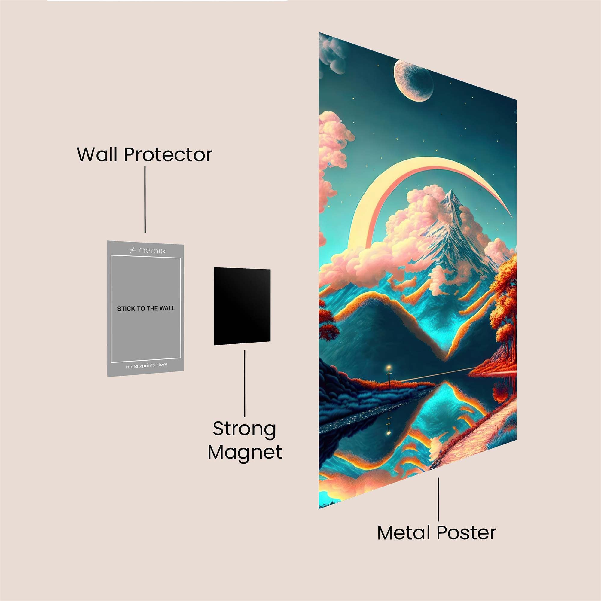 Moonlit Serenity Safe Wall Magnetic / M