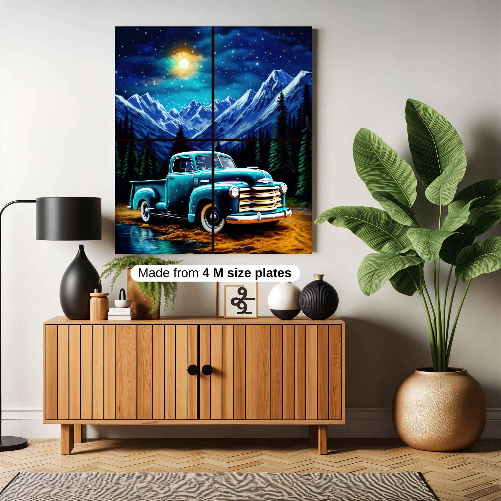 Moonlit Truck Safe Wall Magnetic / M