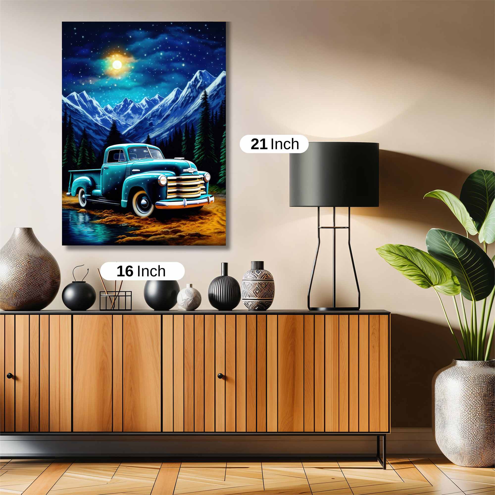 Moonlit Truck Safe Wall Magnetic / M
