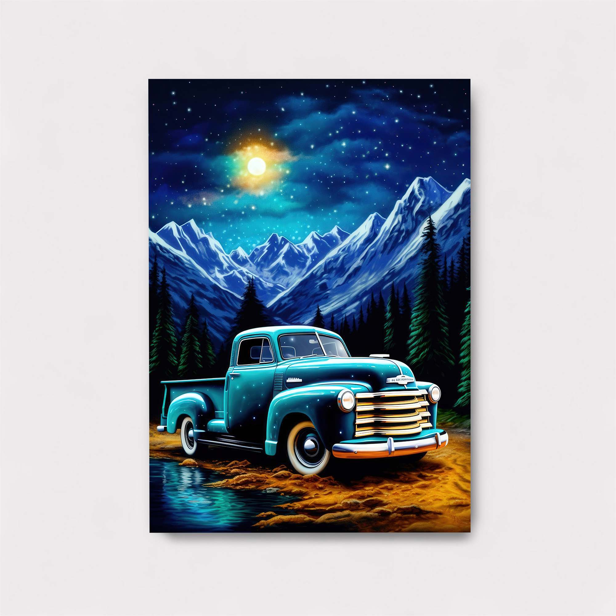 Moonlit Truck Safe Wall Magnetic / M
