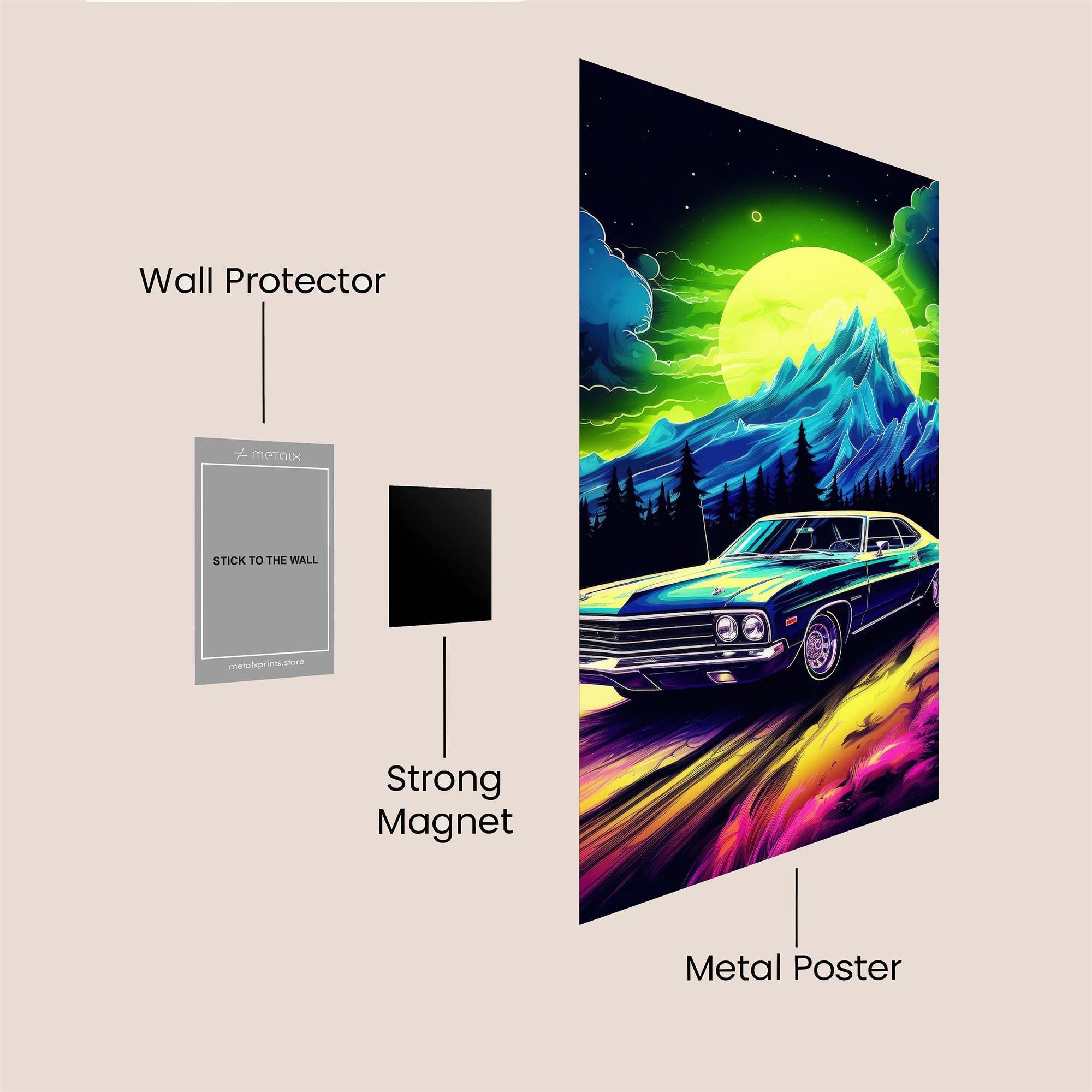 Muscle Magic Safe Wall Magnetic / M