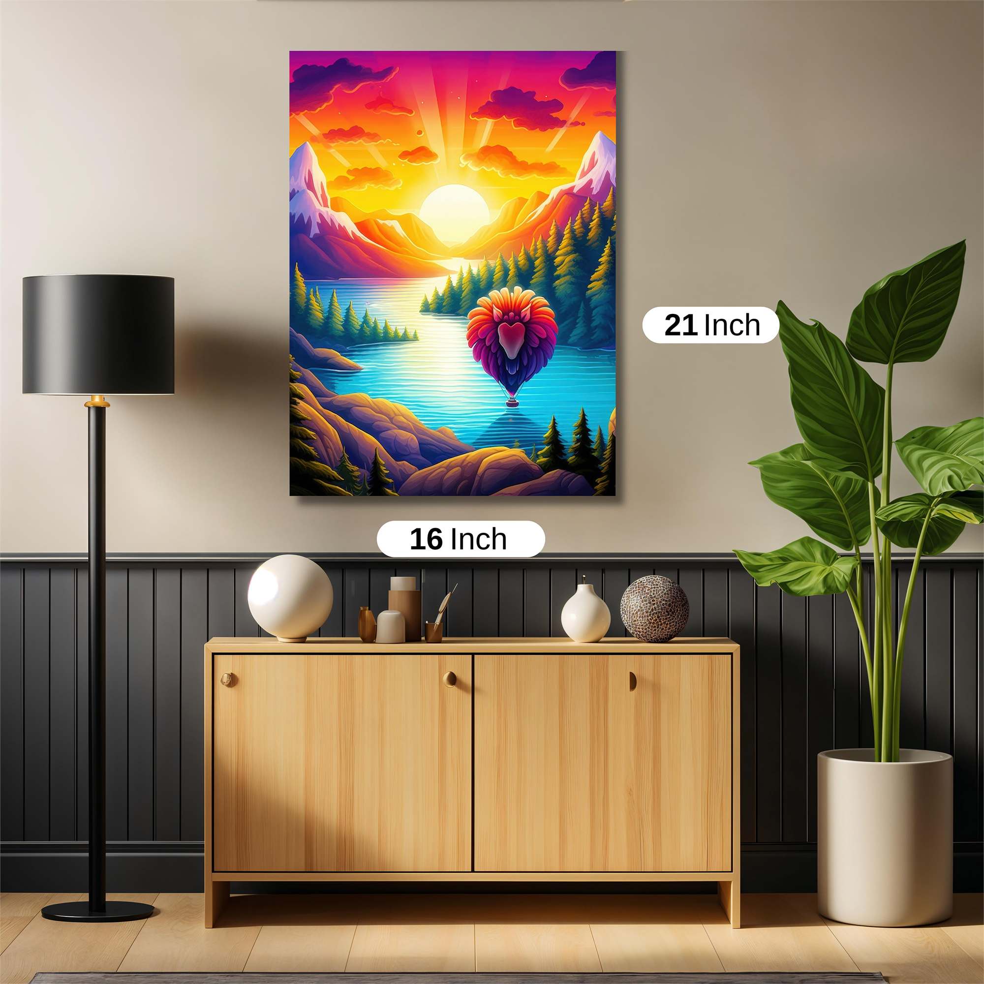 Sunset Serenity Safe Wall Magnetic / M