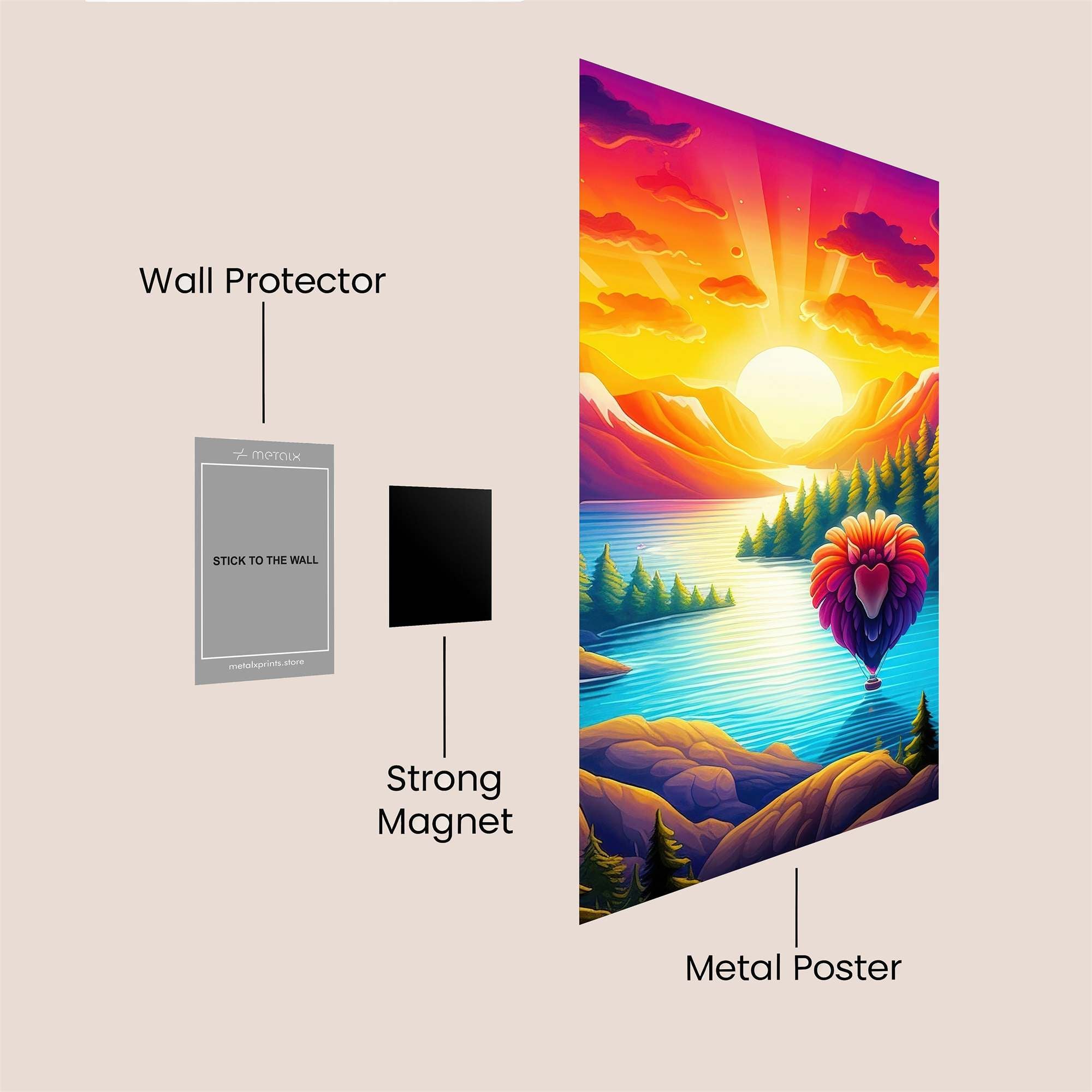 Sunset Serenity Safe Wall Magnetic / M