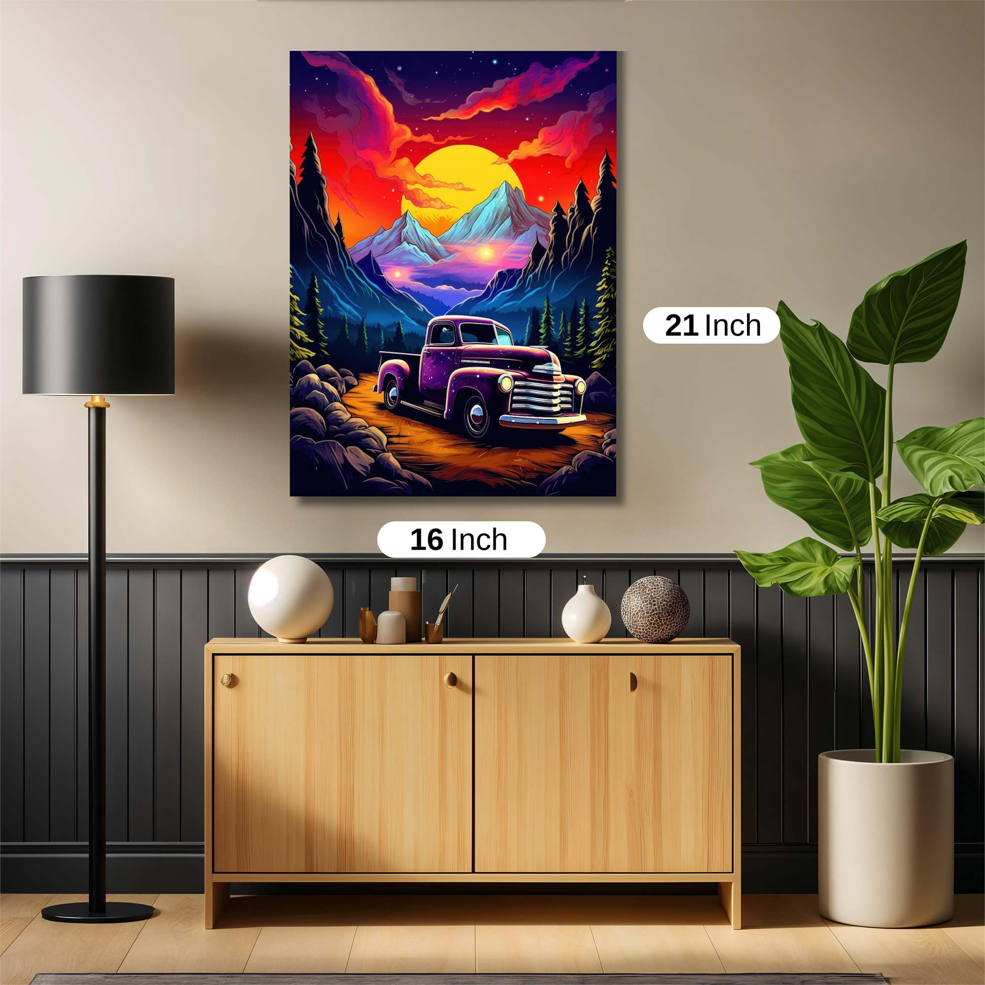 Sunset Serenity Safe Wall Magnetic / M
