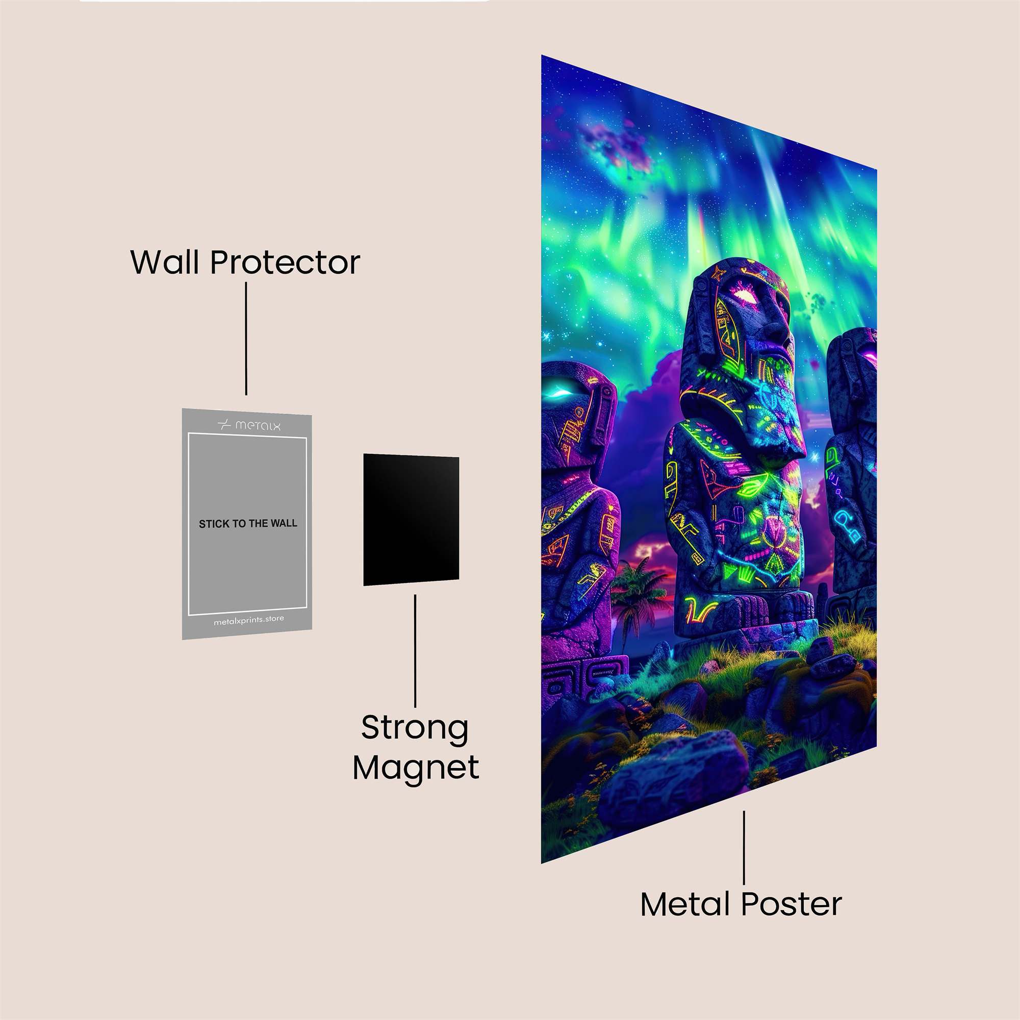 Moai Mystique Safe Wall Magnetic / M