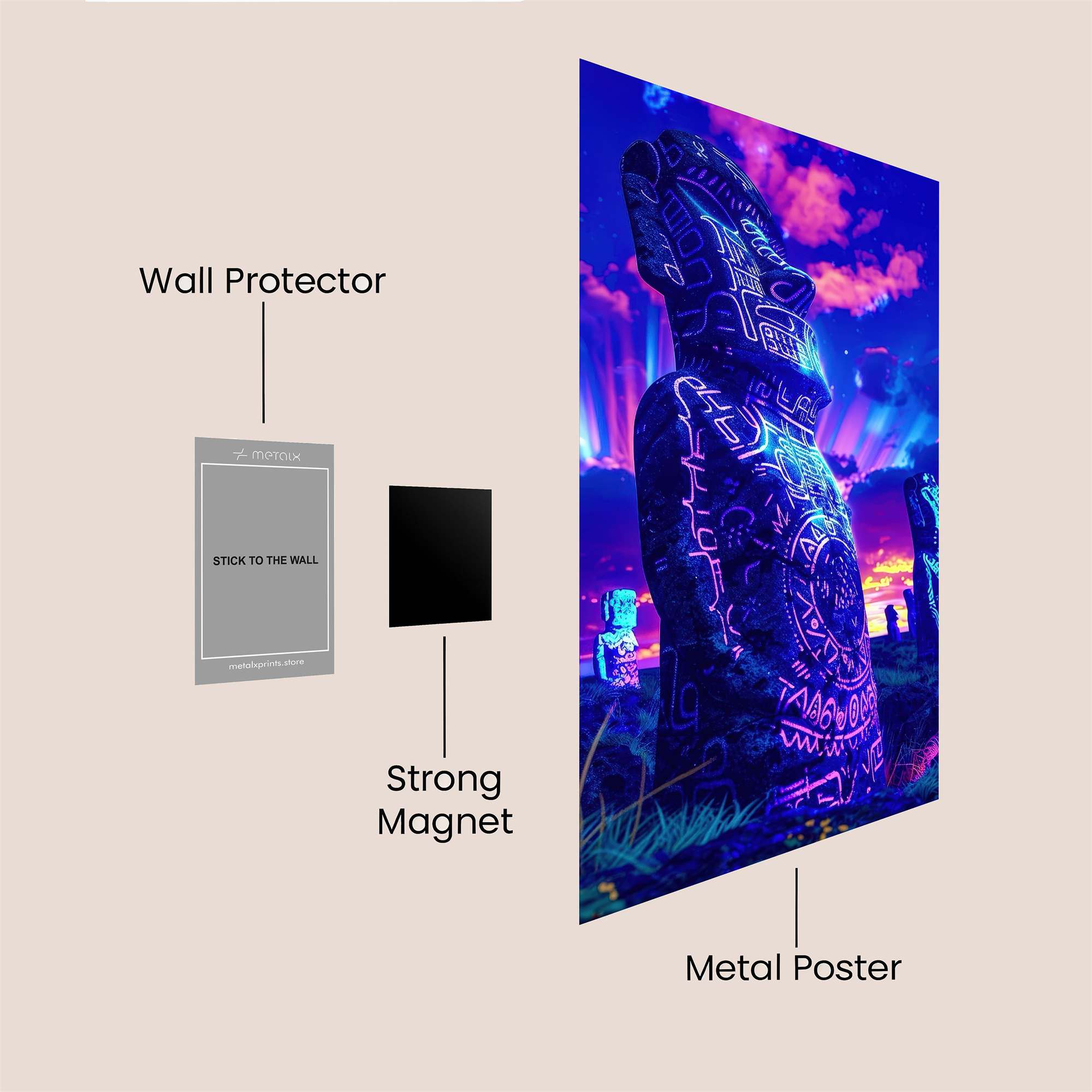 Moai Radiance Safe Wall Magnetic / M
