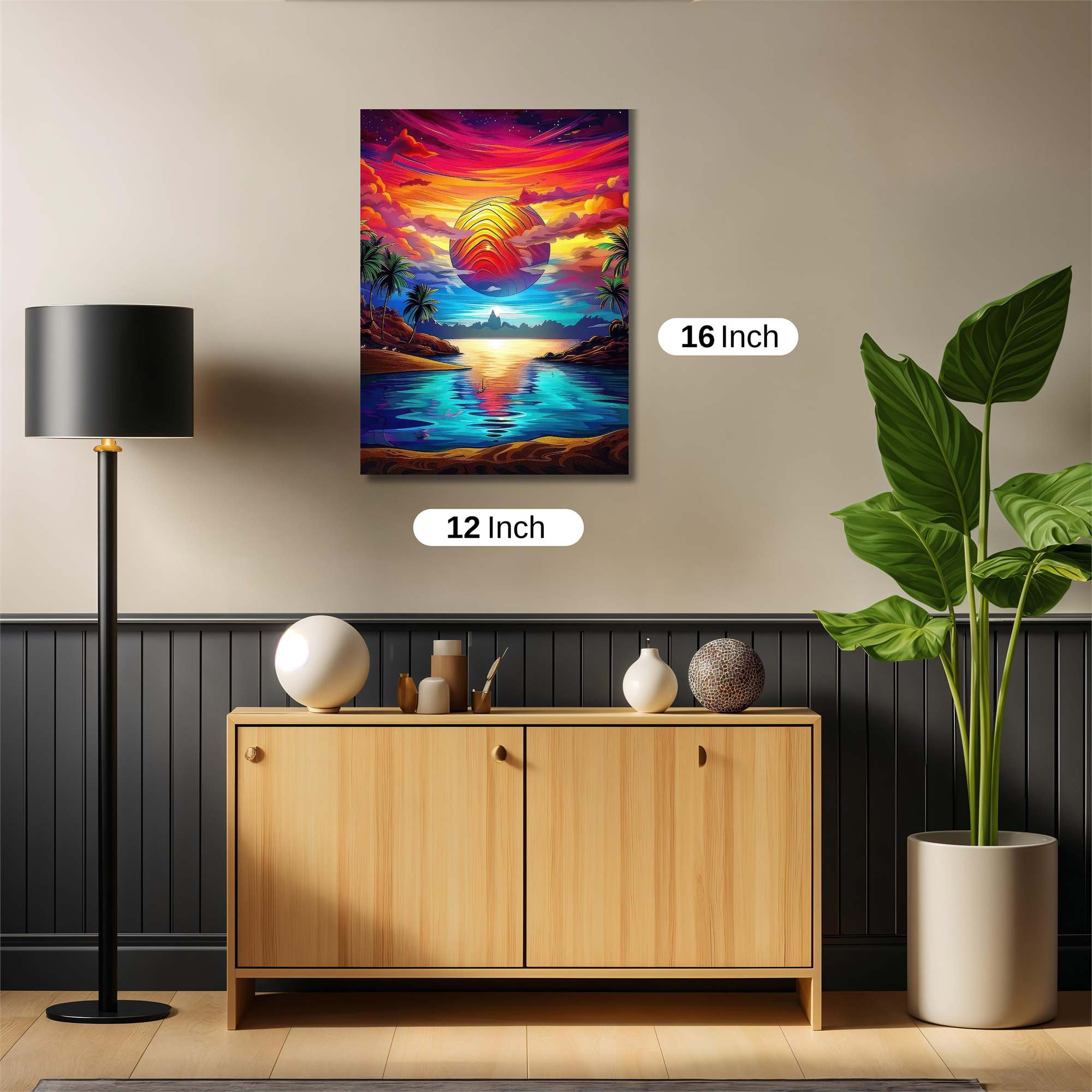 Sunset Rapture Safe Wall Magnetic / M