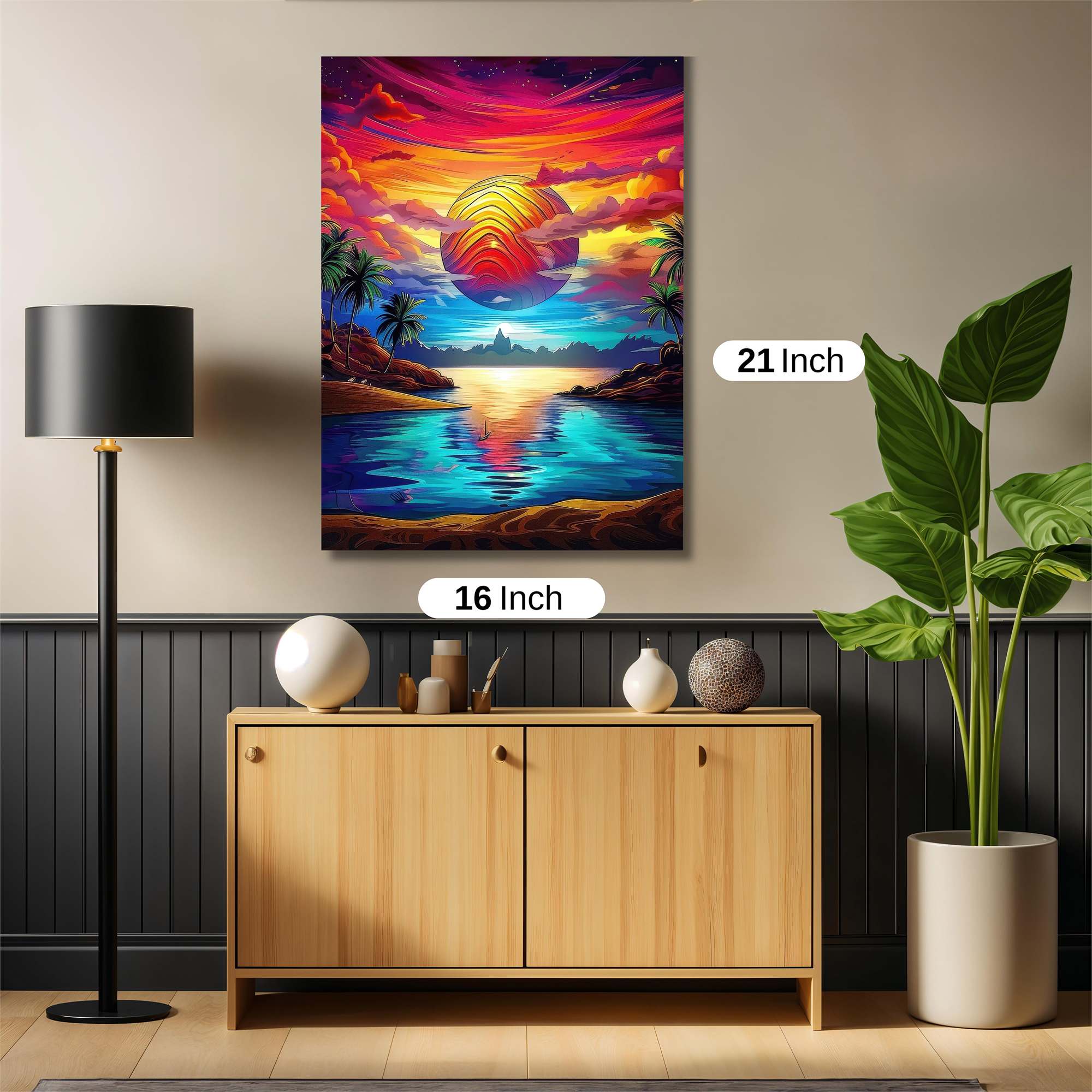 Sunset Rapture Safe Wall Magnetic / M