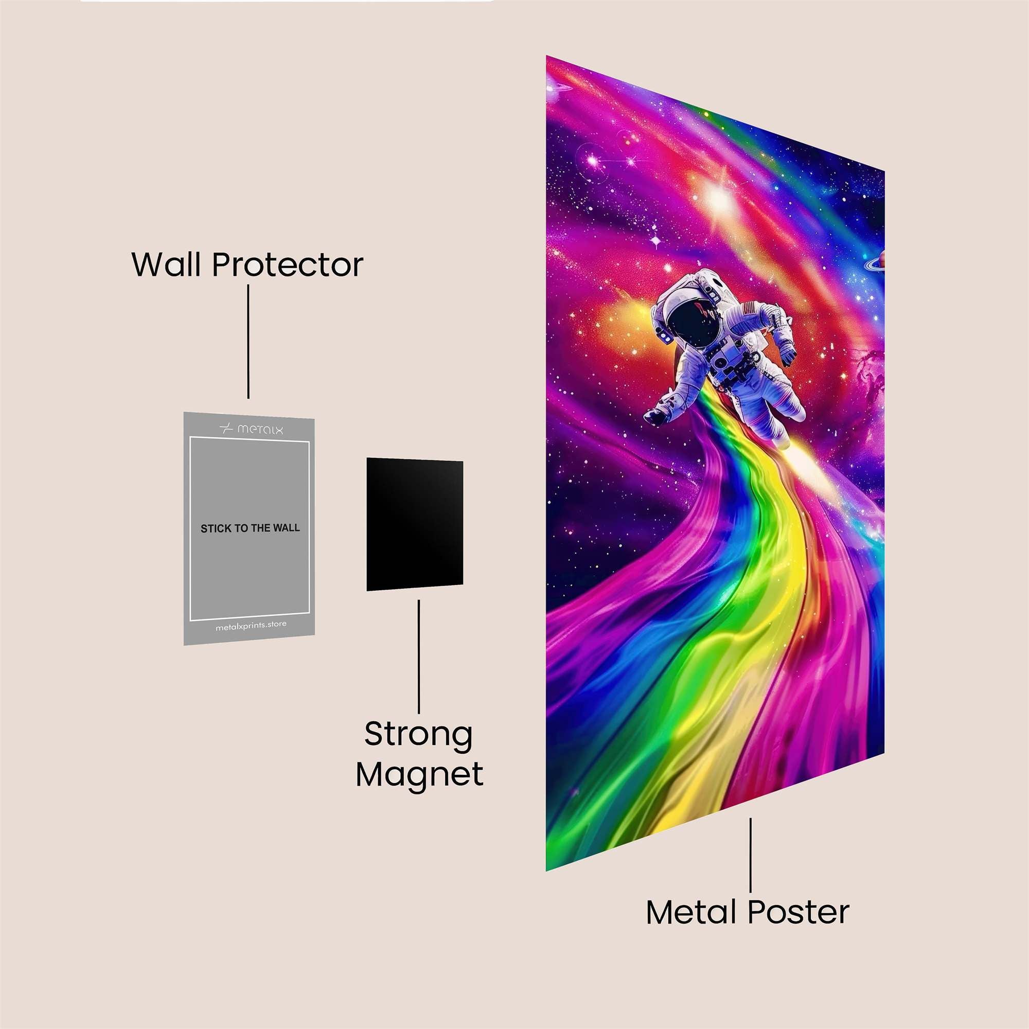 Astronaut Dreamscape Safe Wall Magnetic / M