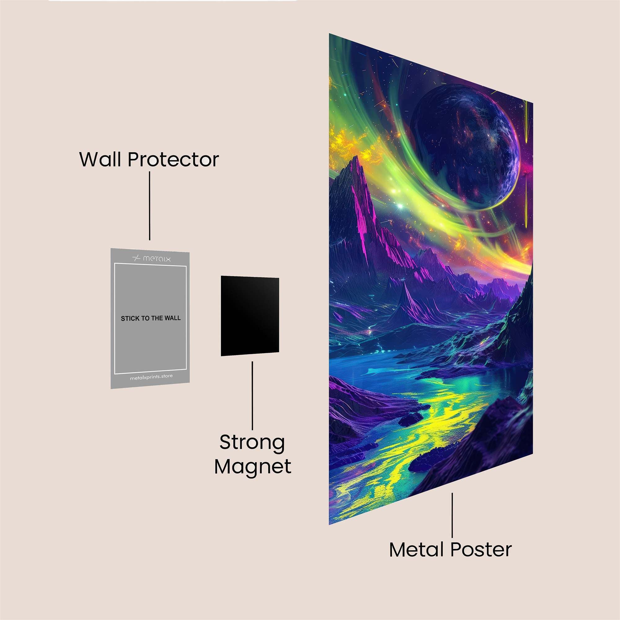 Aurora Dreamscape Safe Wall Magnetic / M
