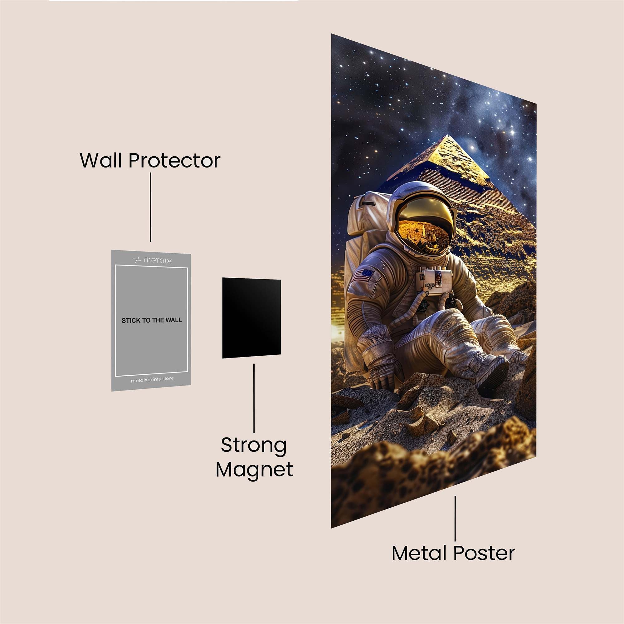 Pyramid Dream Safe Wall Magnetic / M