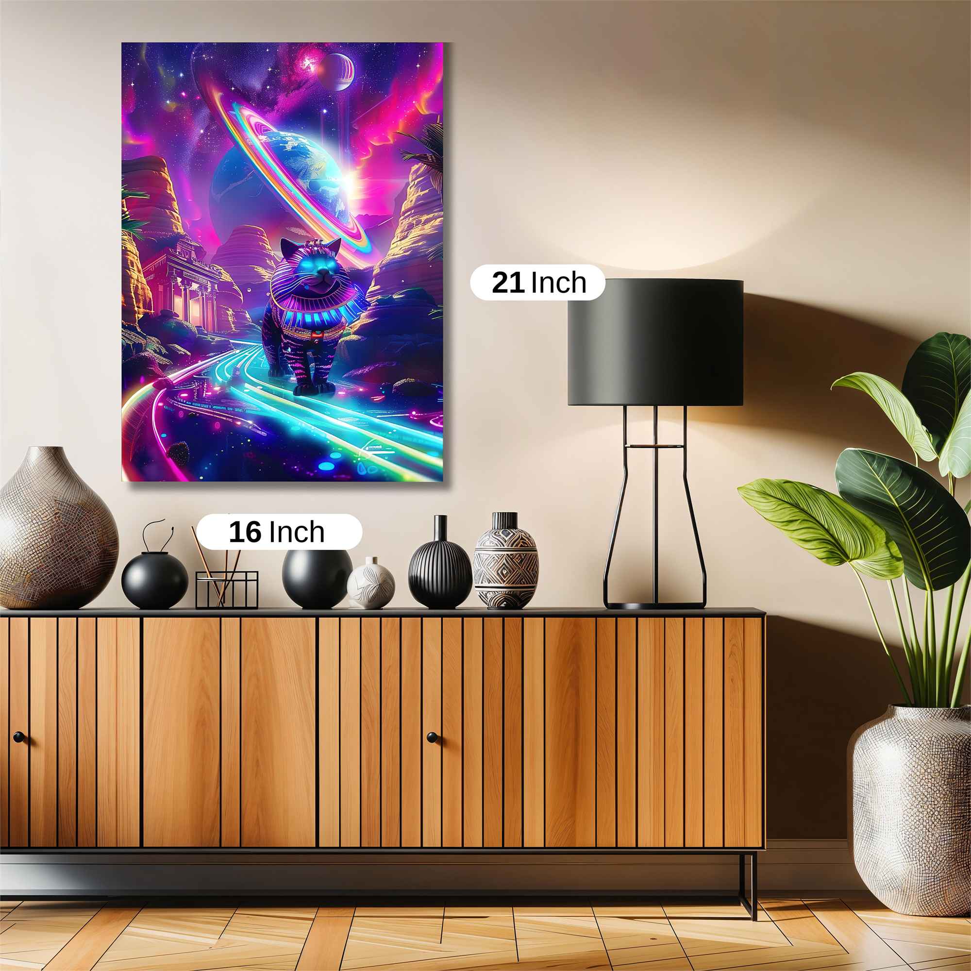 Cosmic Cat Safe Wall Magnetic / M