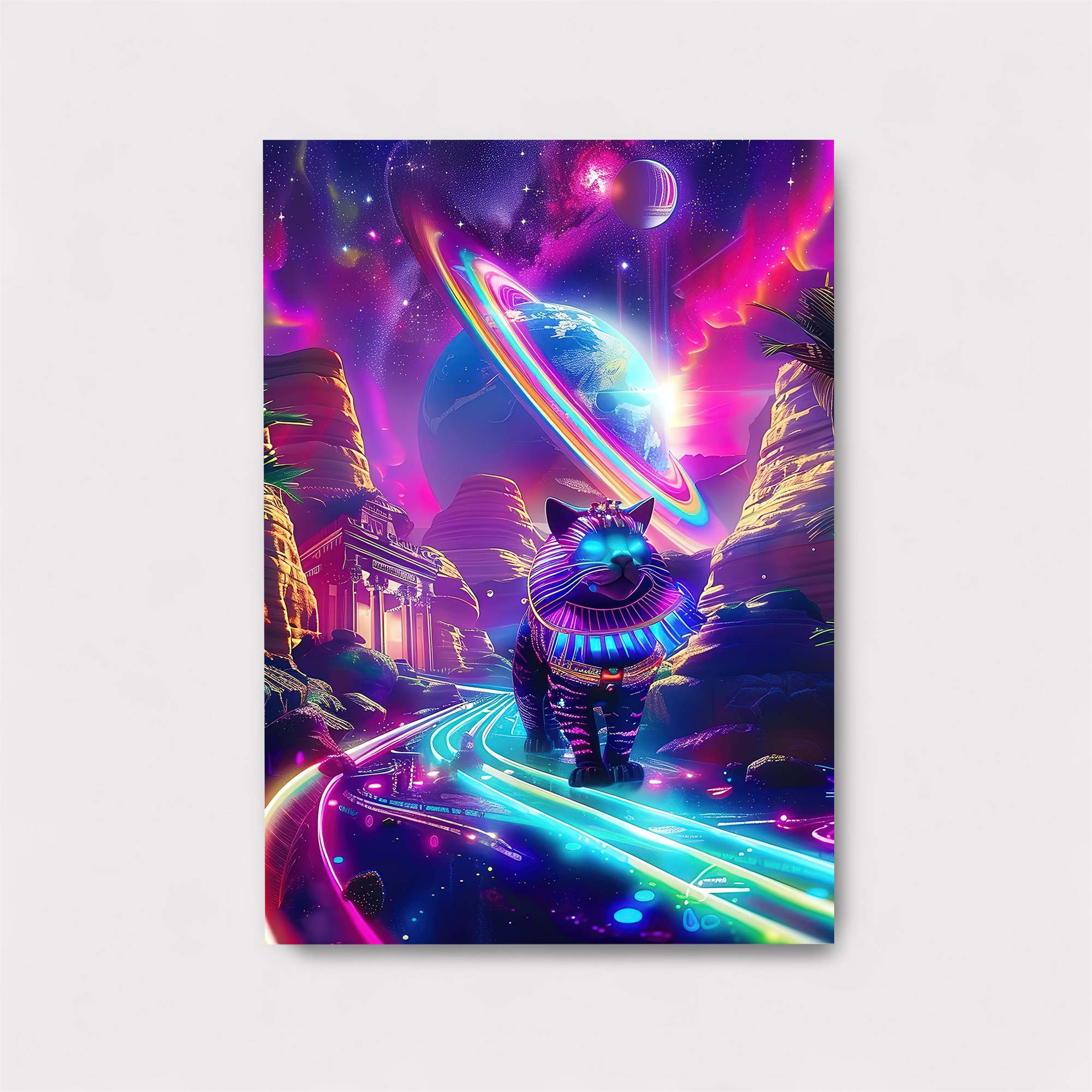 Cosmic Cat Safe Wall Magnetic / M