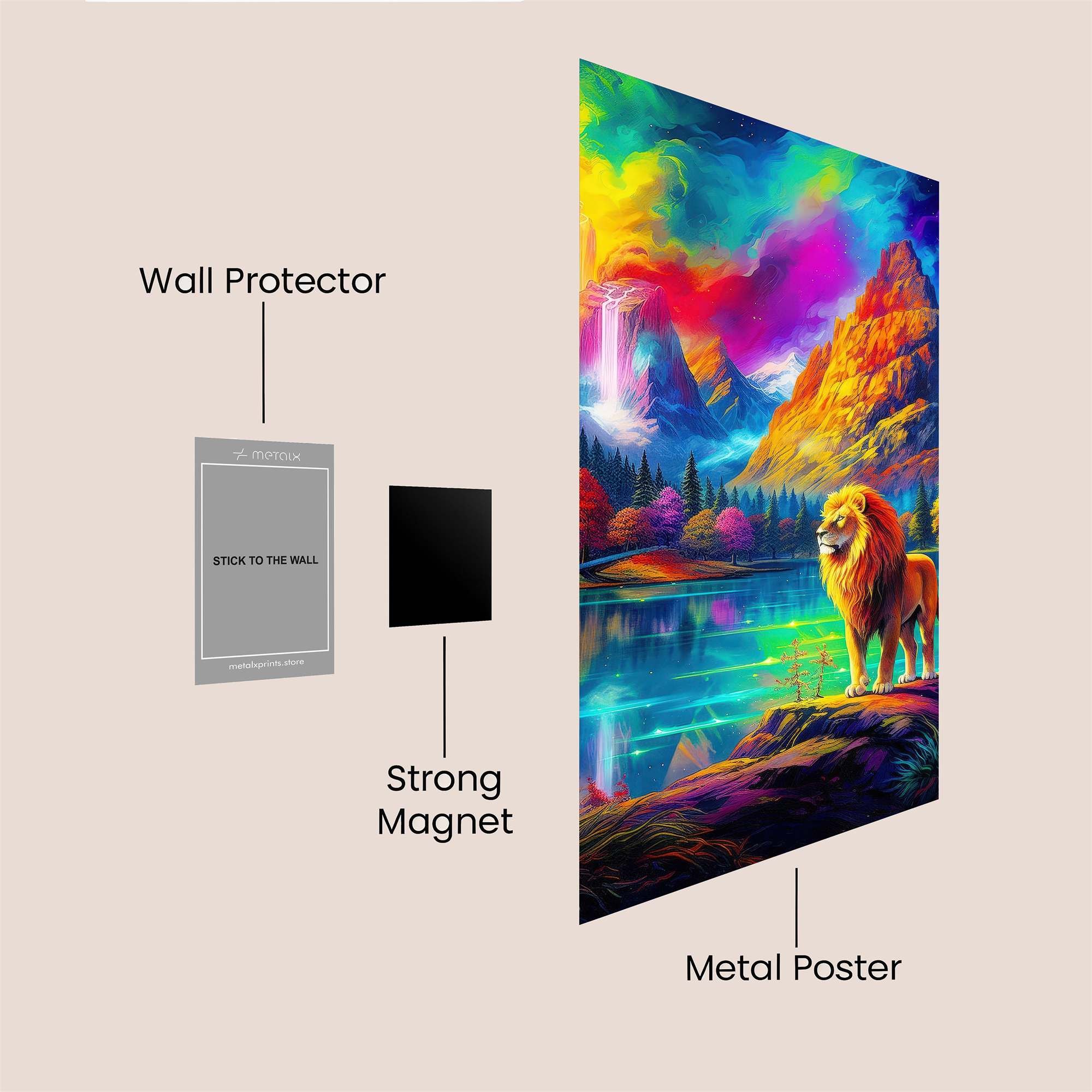 Lion Radiance Safe Wall Magnetic / M