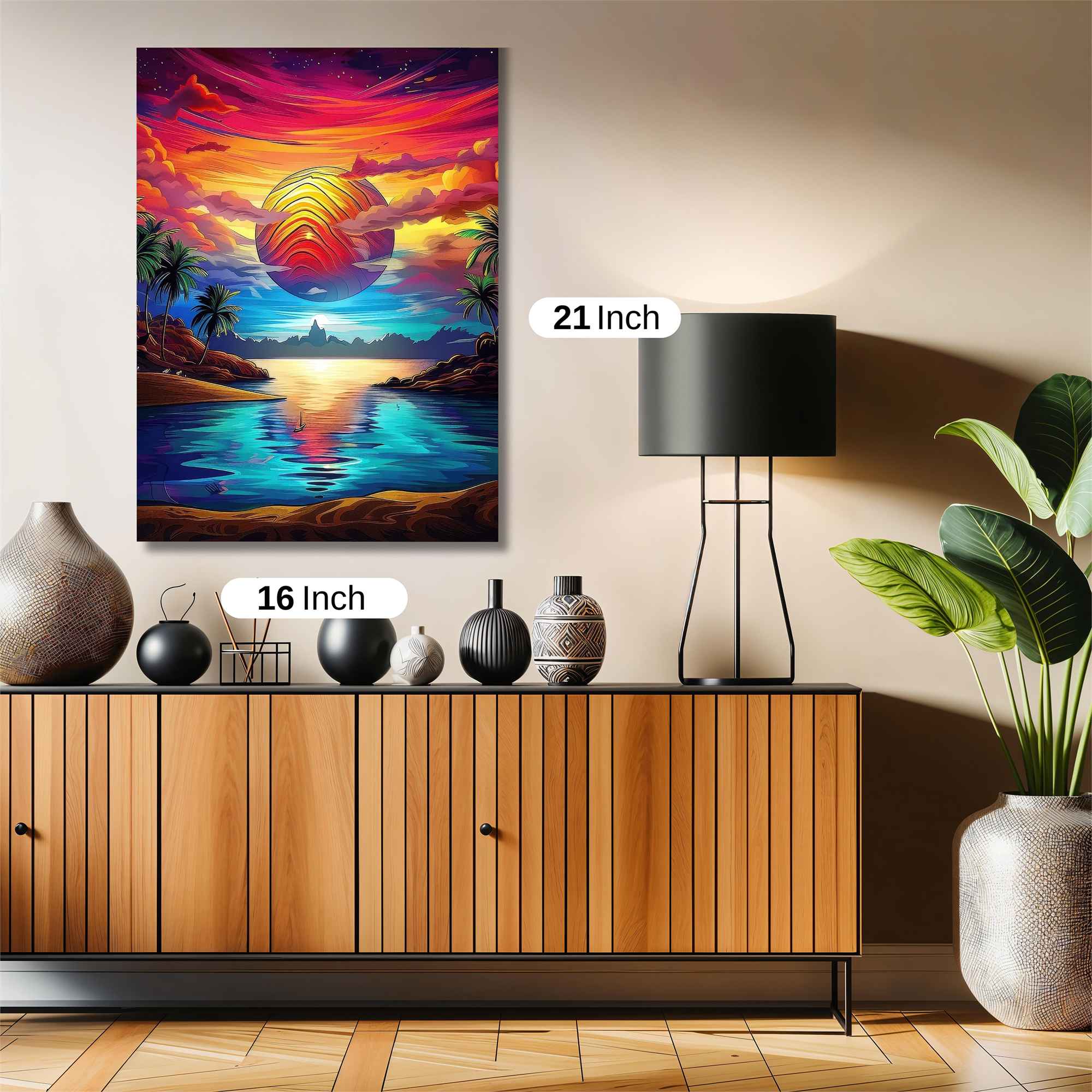 Sunset Serenity Safe Wall Magnetic / M