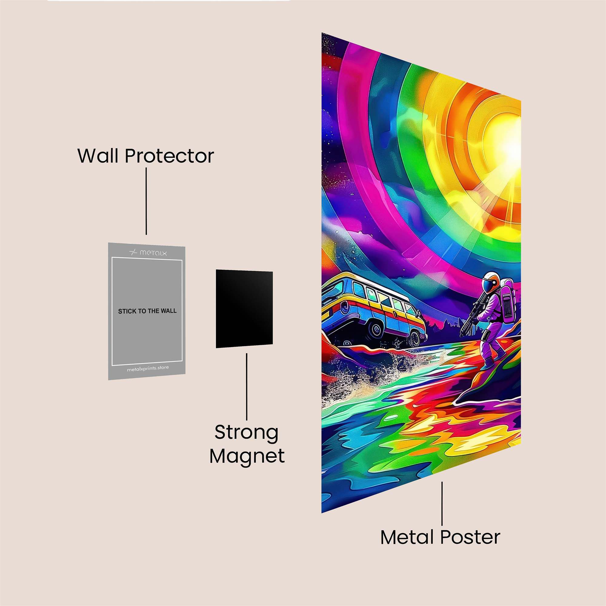 Astronaut Adventure Safe Wall Magnetic / M