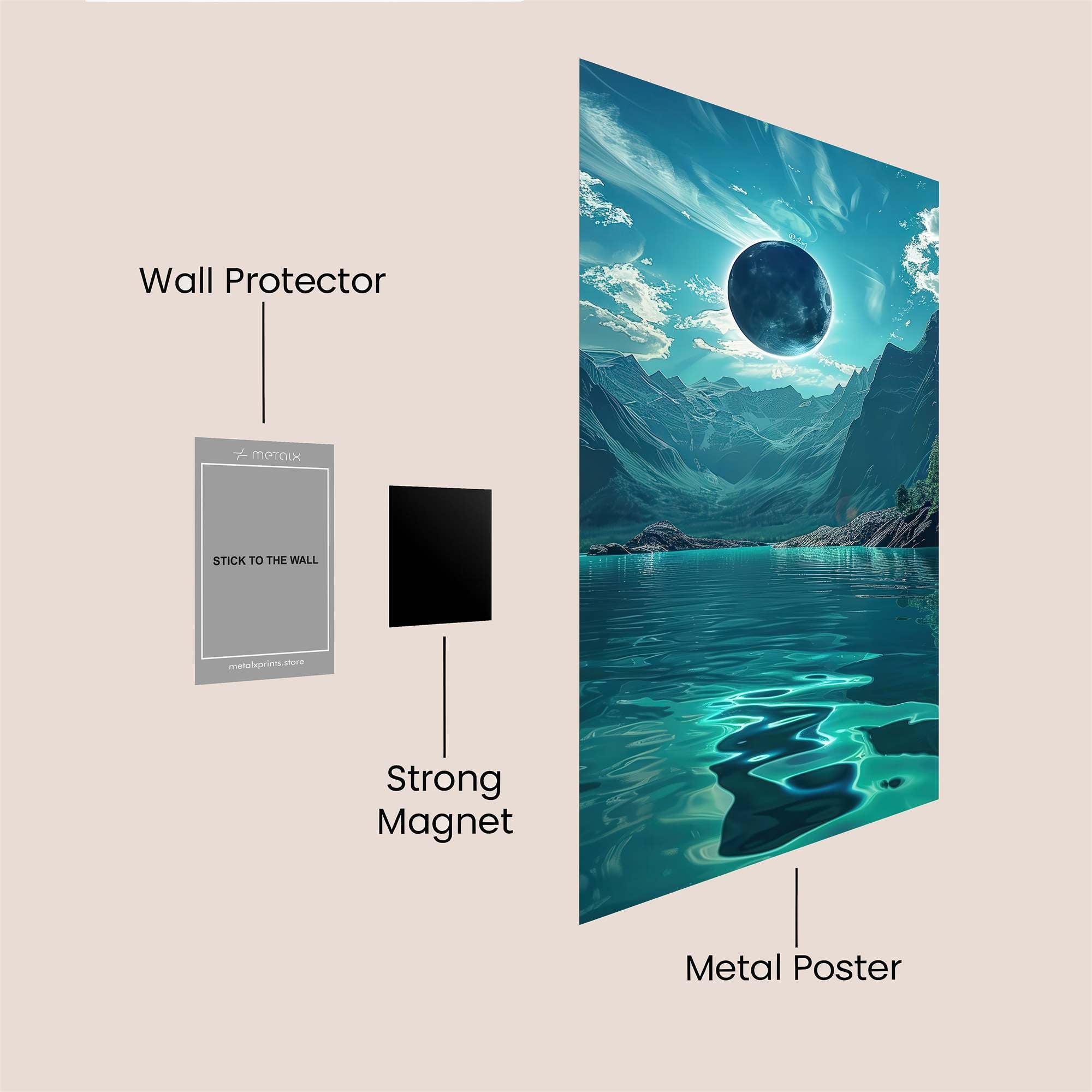 Moonlit Serenity Safe Wall Magnetic / M