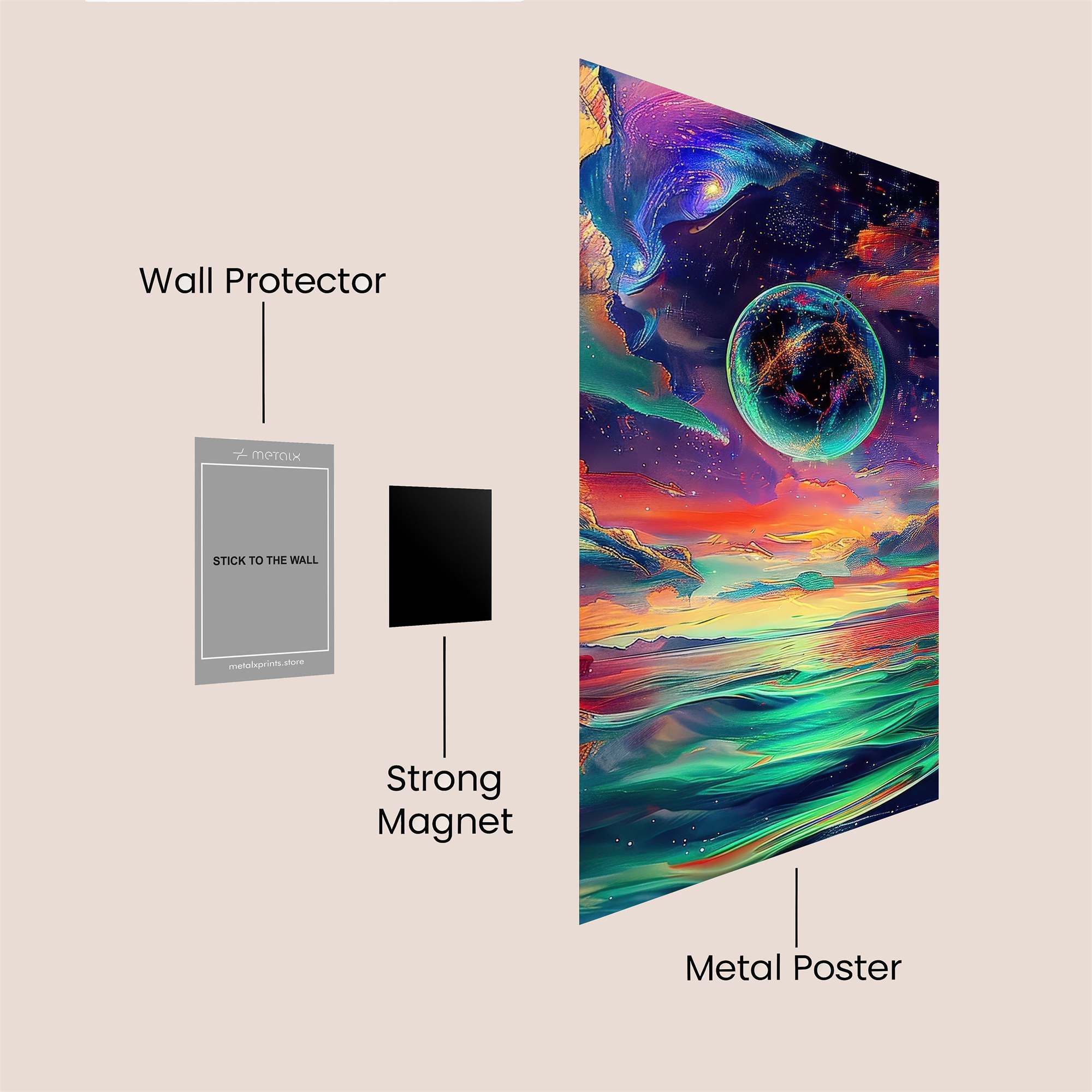 Cosmic Serenity Safe Wall Magnetic / M