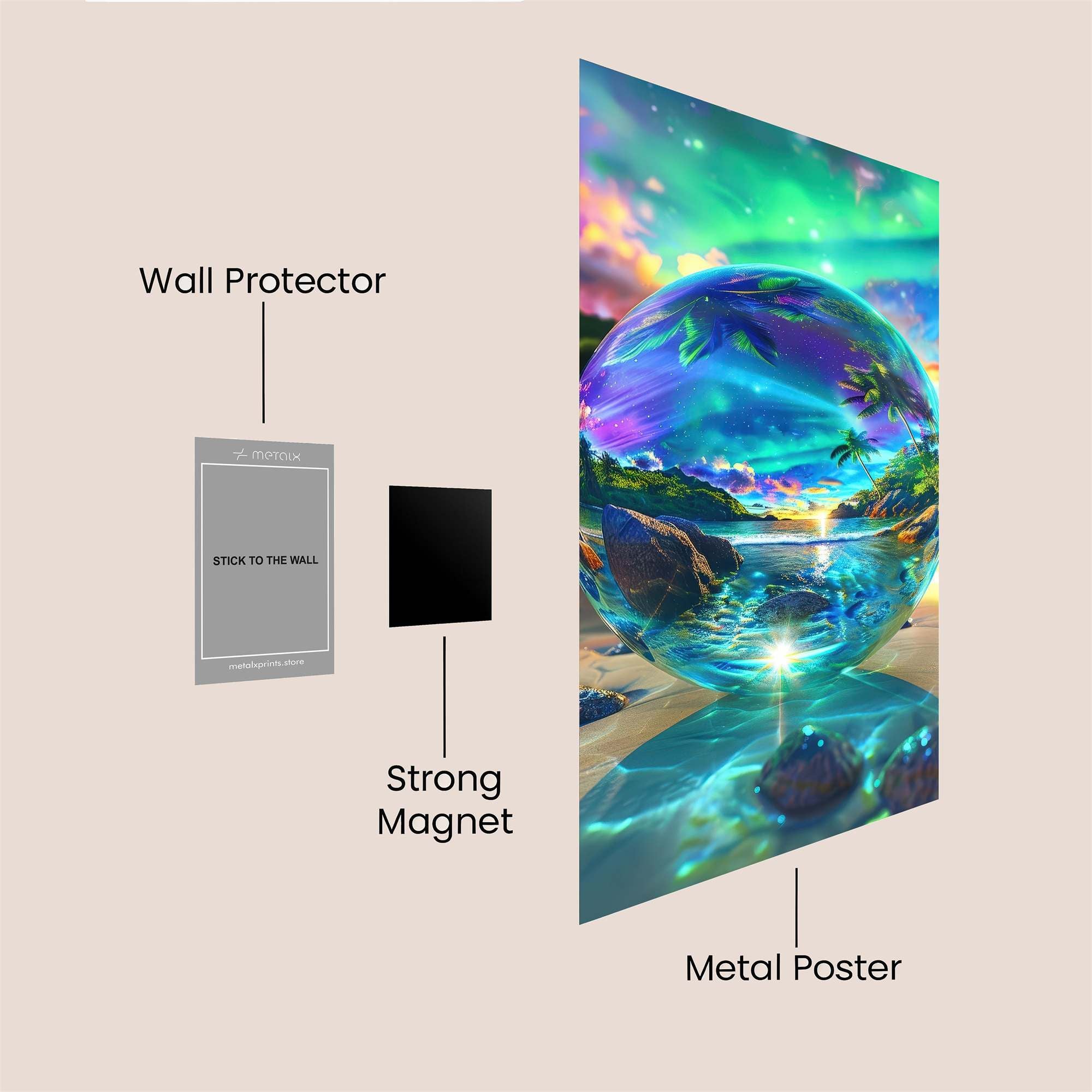Aurora Dream Safe Wall Magnetic / M