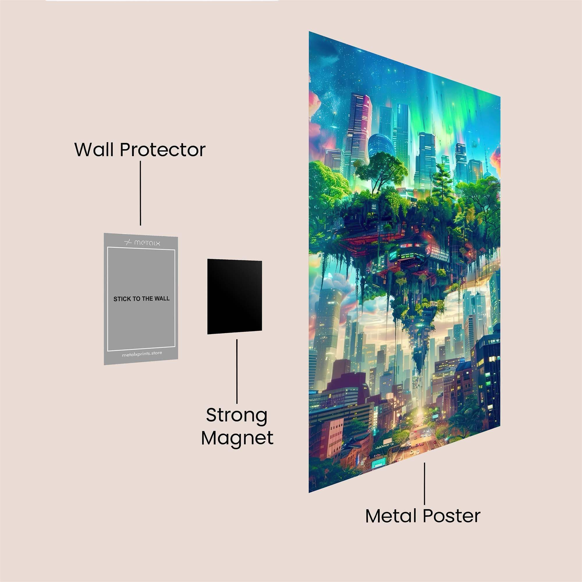 Skyward Serenity Safe Wall Magnetic / M