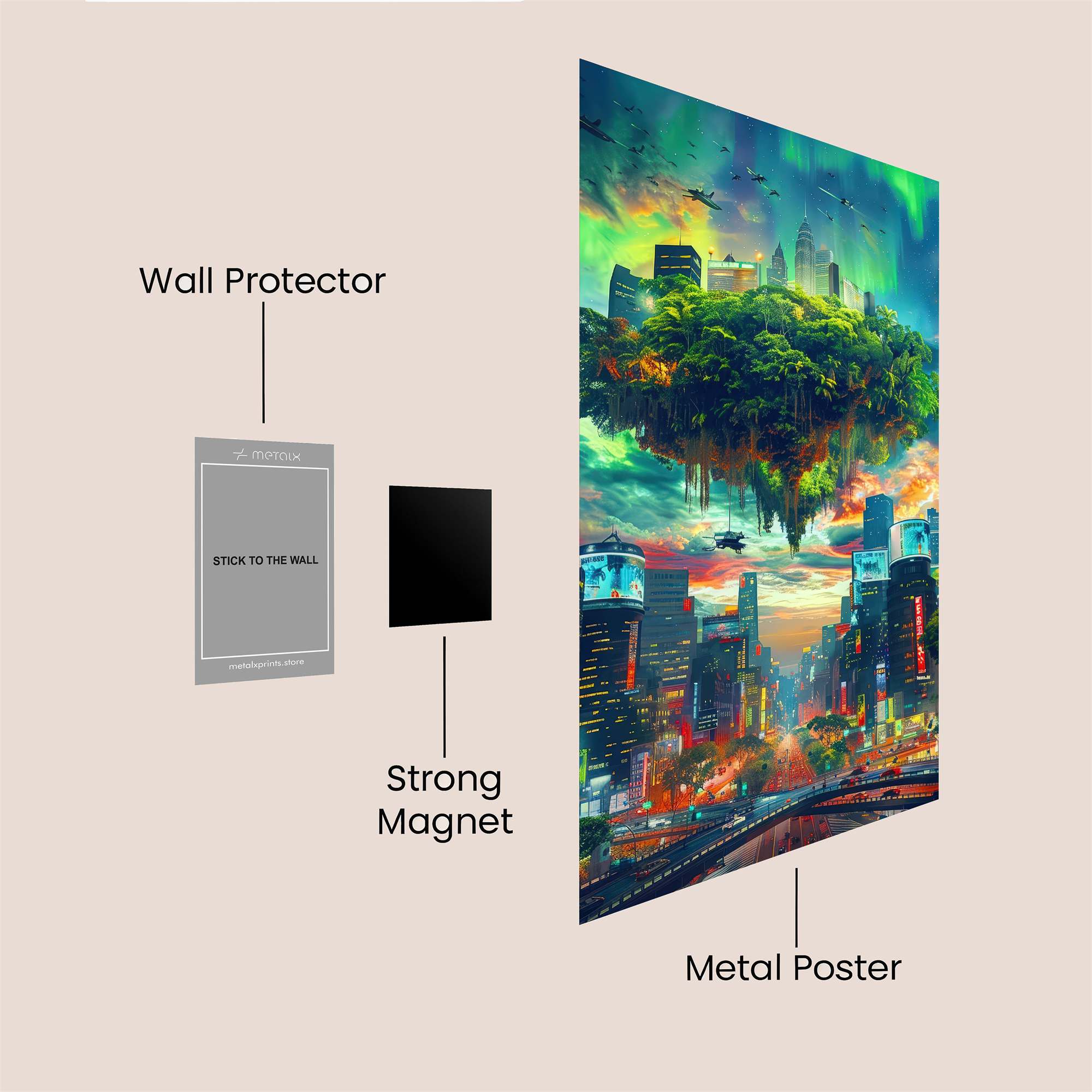 Skyward Serenity Safe Wall Magnetic / M