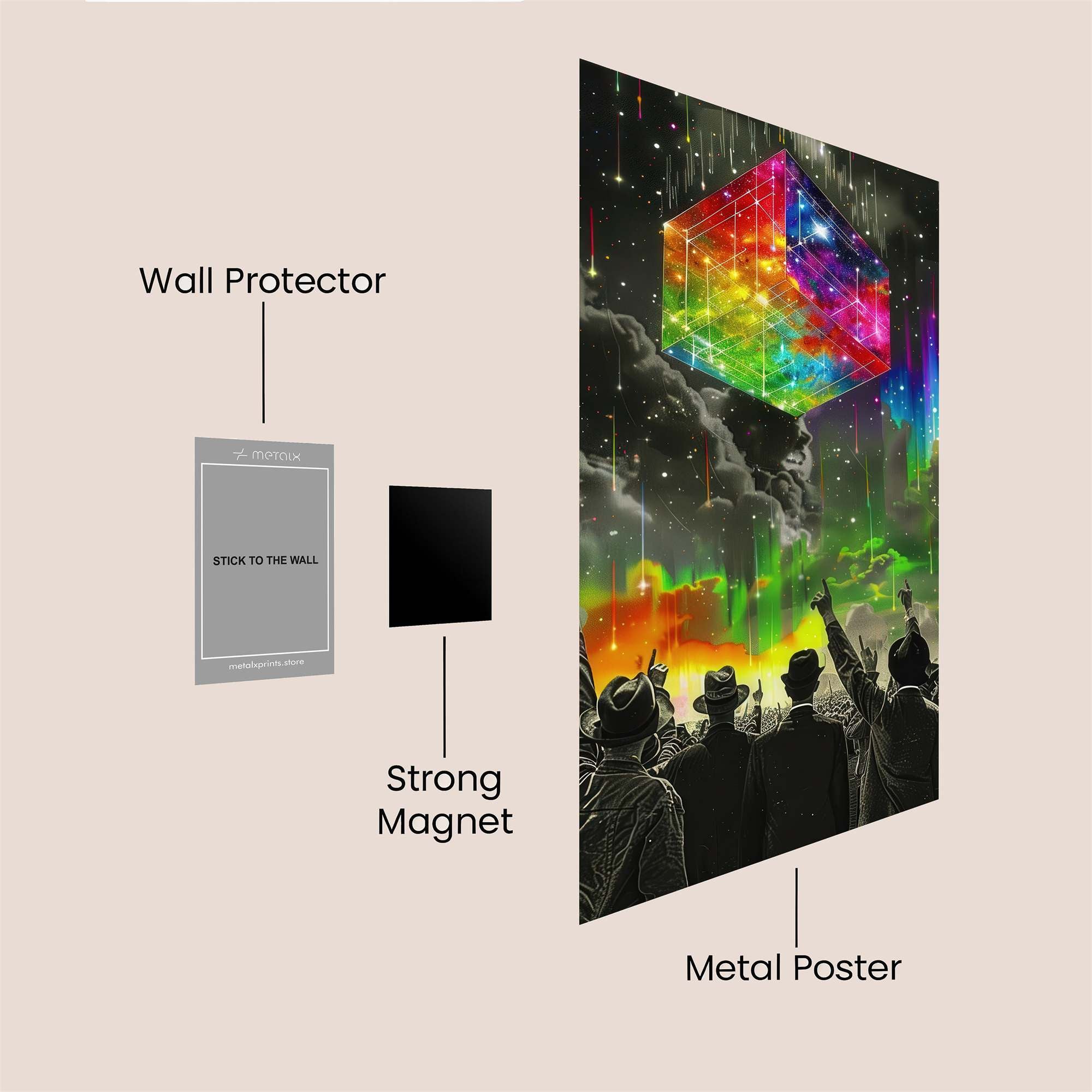 Cube Euphoria Safe Wall Magnetic / M