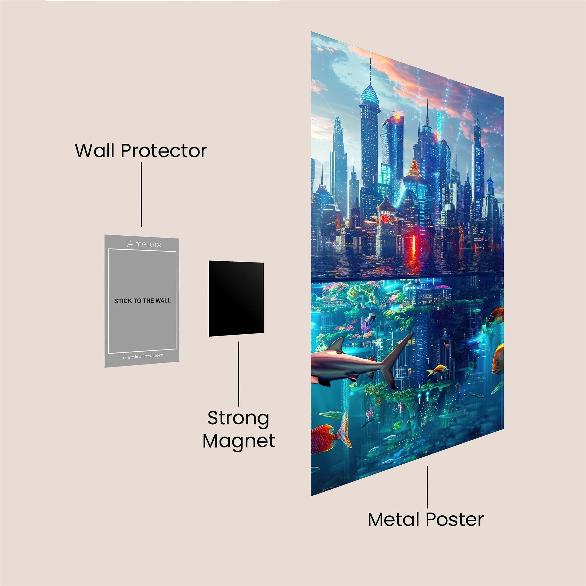 Metropolis Dream Safe Wall Magnetic / M