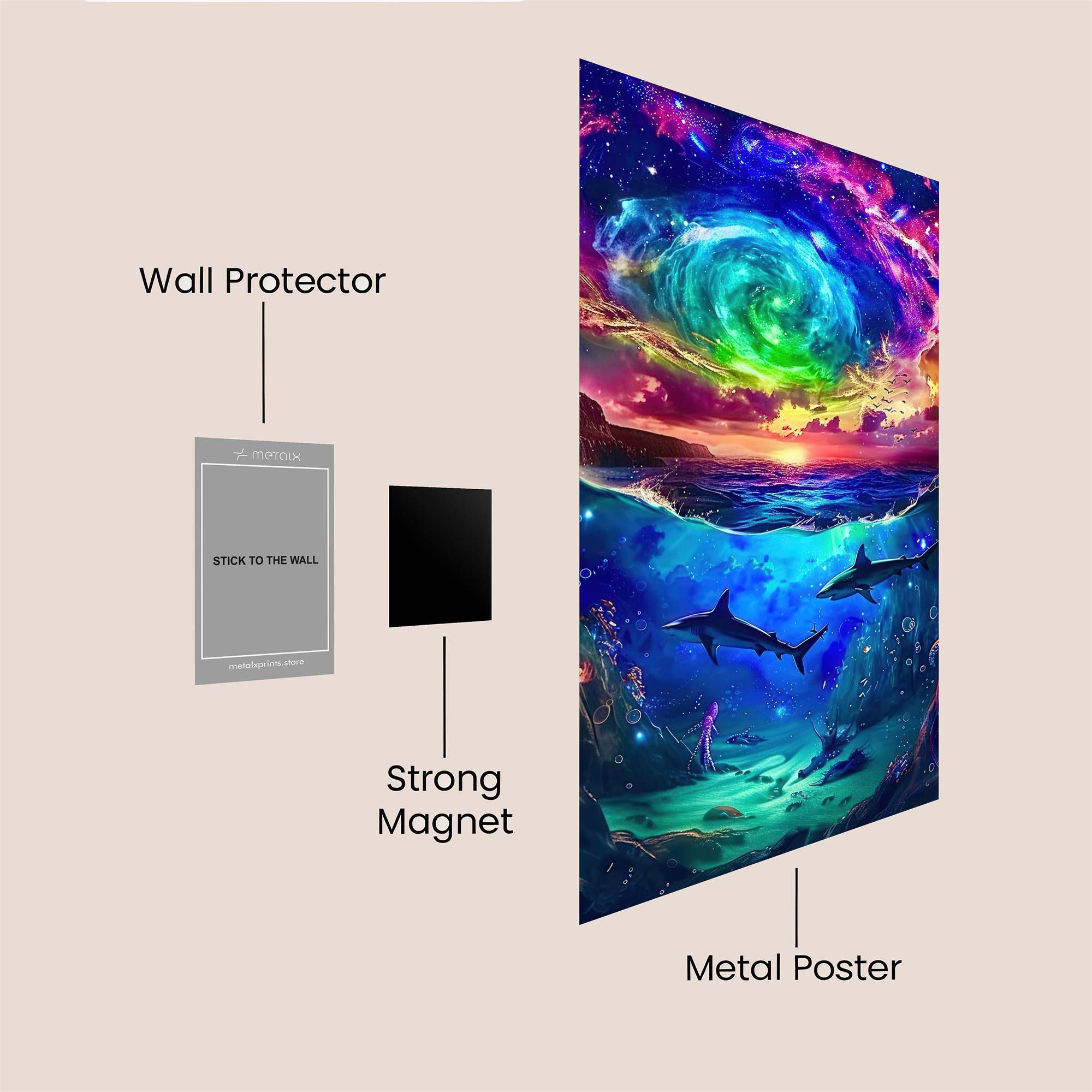 Cosmic Serenity Safe Wall Magnetic / M