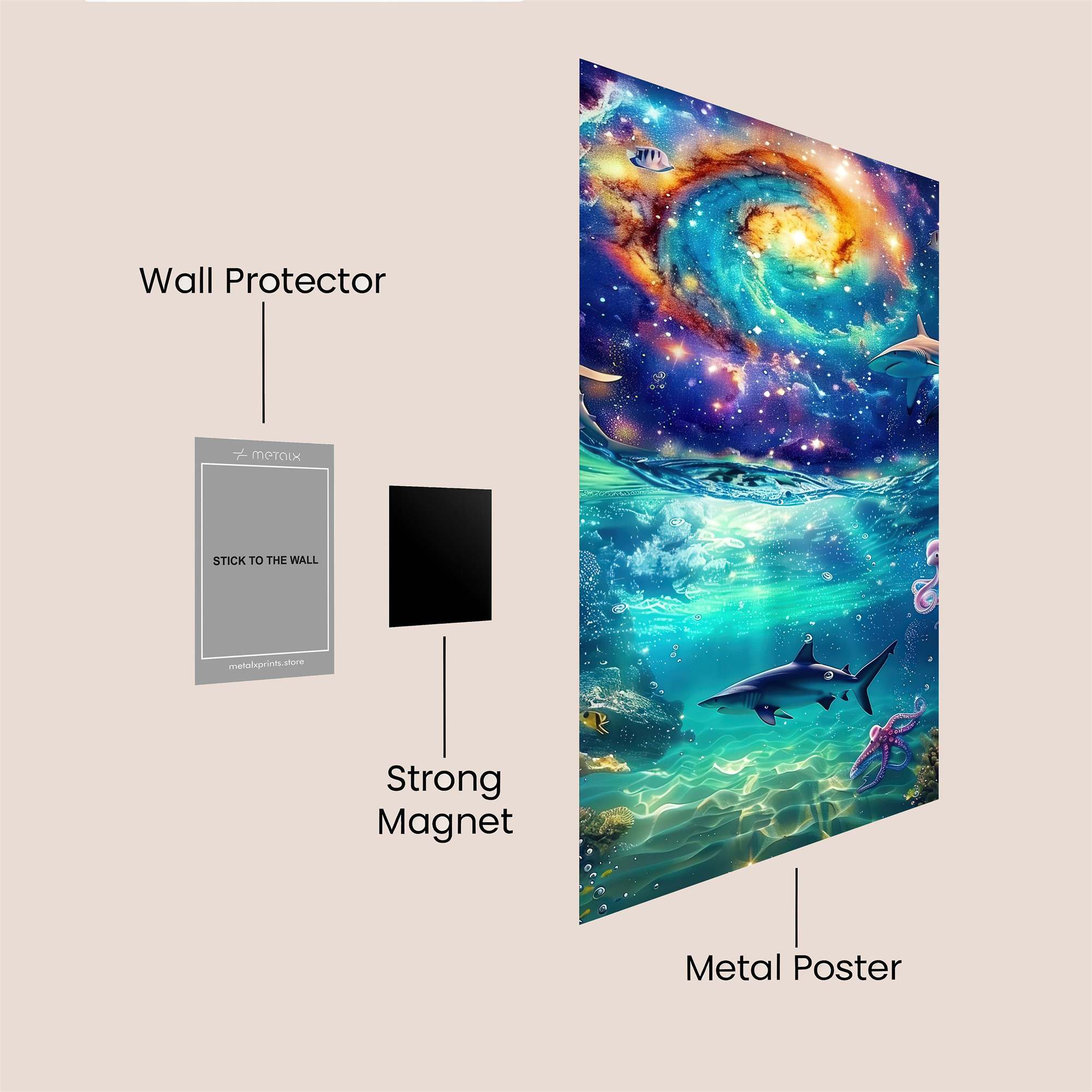 Cosmic Serenity Safe Wall Magnetic / M