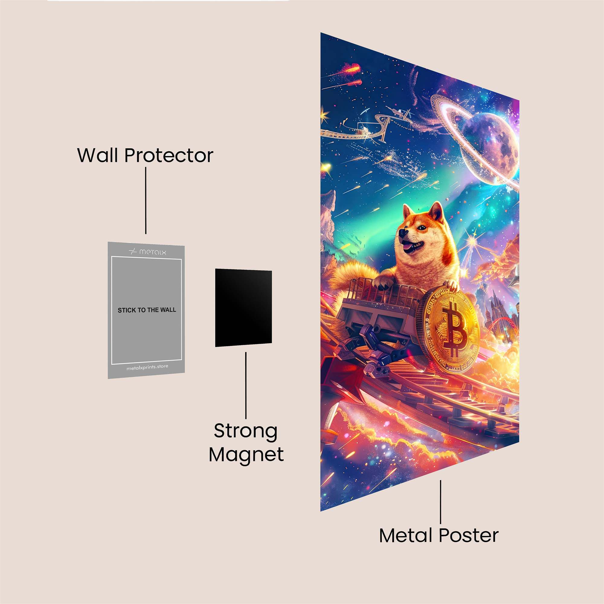 Doge Odyssey Safe Wall Magnetic / M