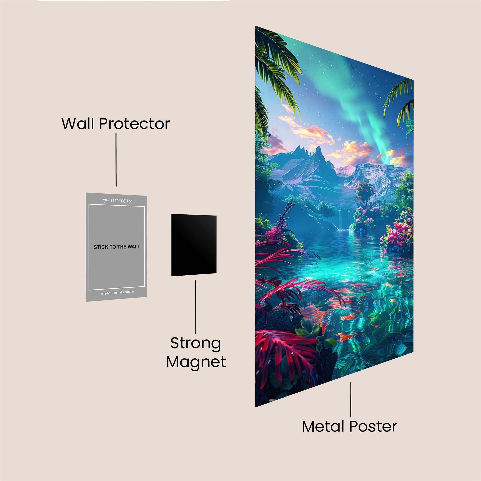 Aurora Serenity Safe Wall Magnetic / M